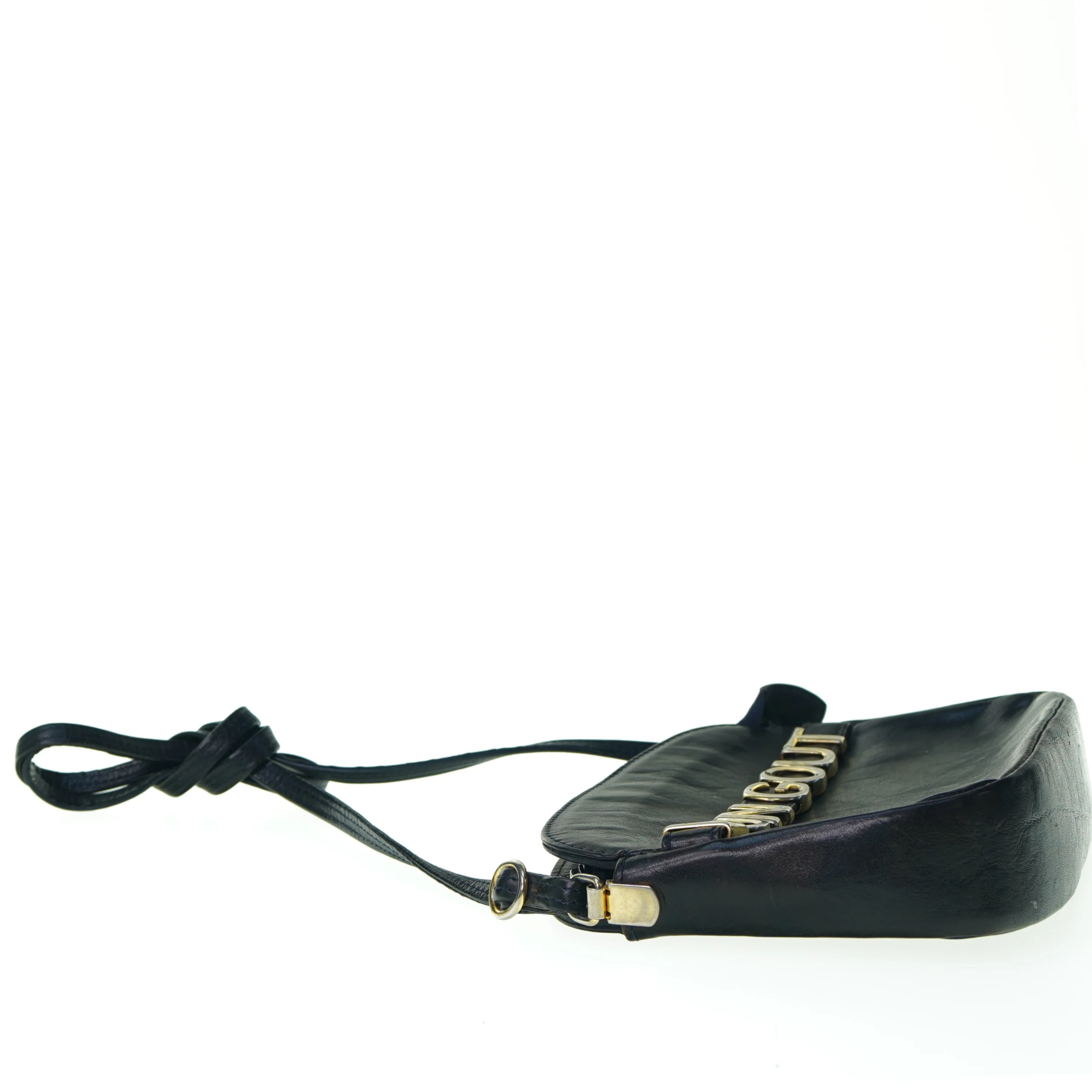 Vintage Retro Læder Skulder taske fra Bon Gout (str. 20 x 15)