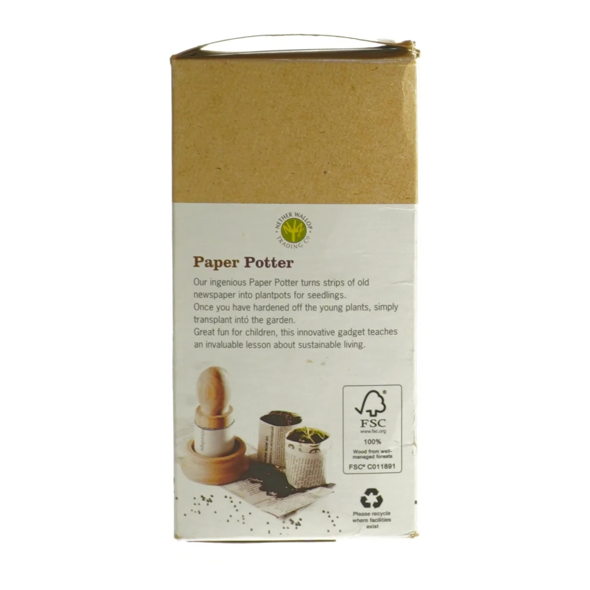 Paper Potter til plantepotter (str. H. 13 cm. ø. 7,5 cm)