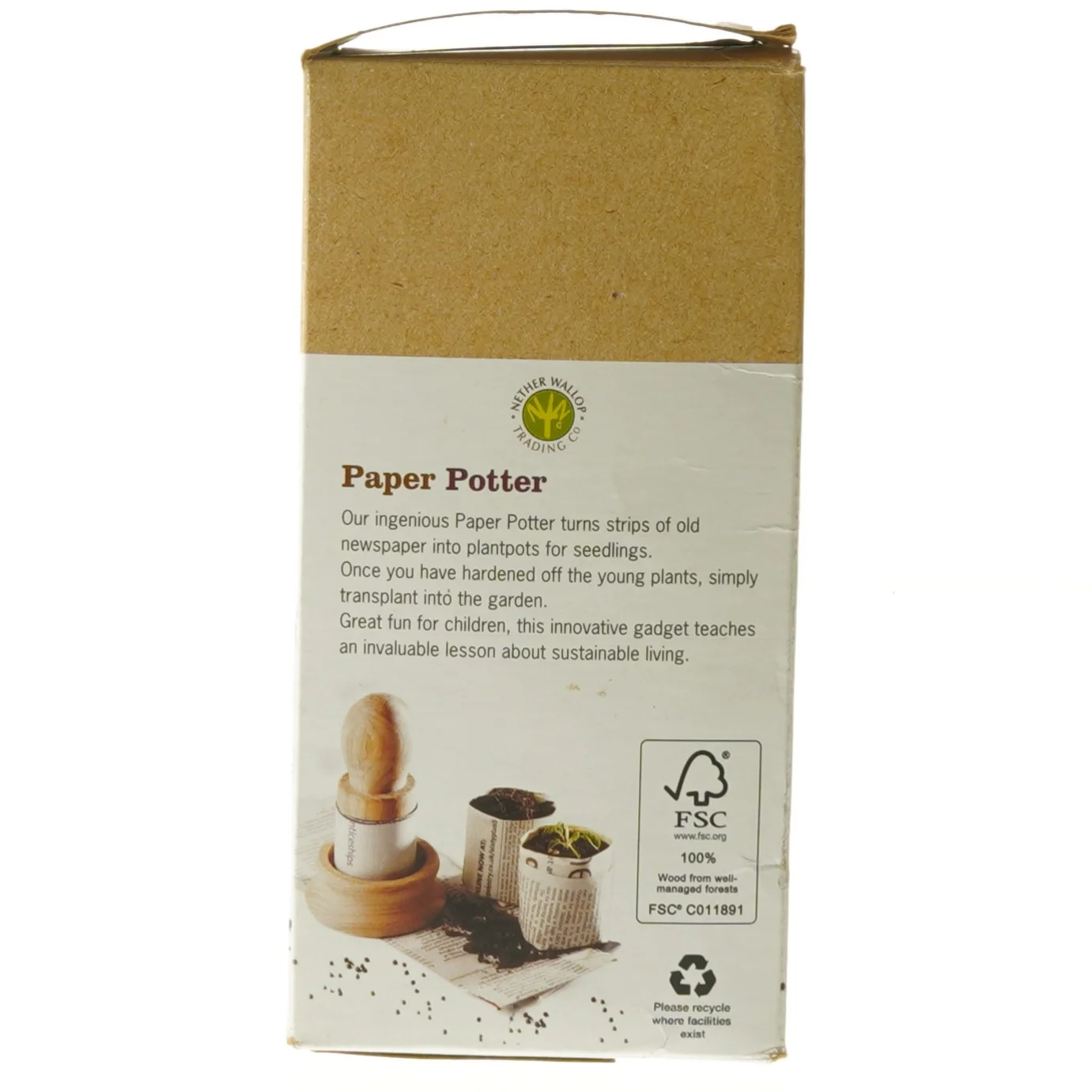 Paper Potter til plantepotter (str. H. 13 cm. ø. 7,5 cm)