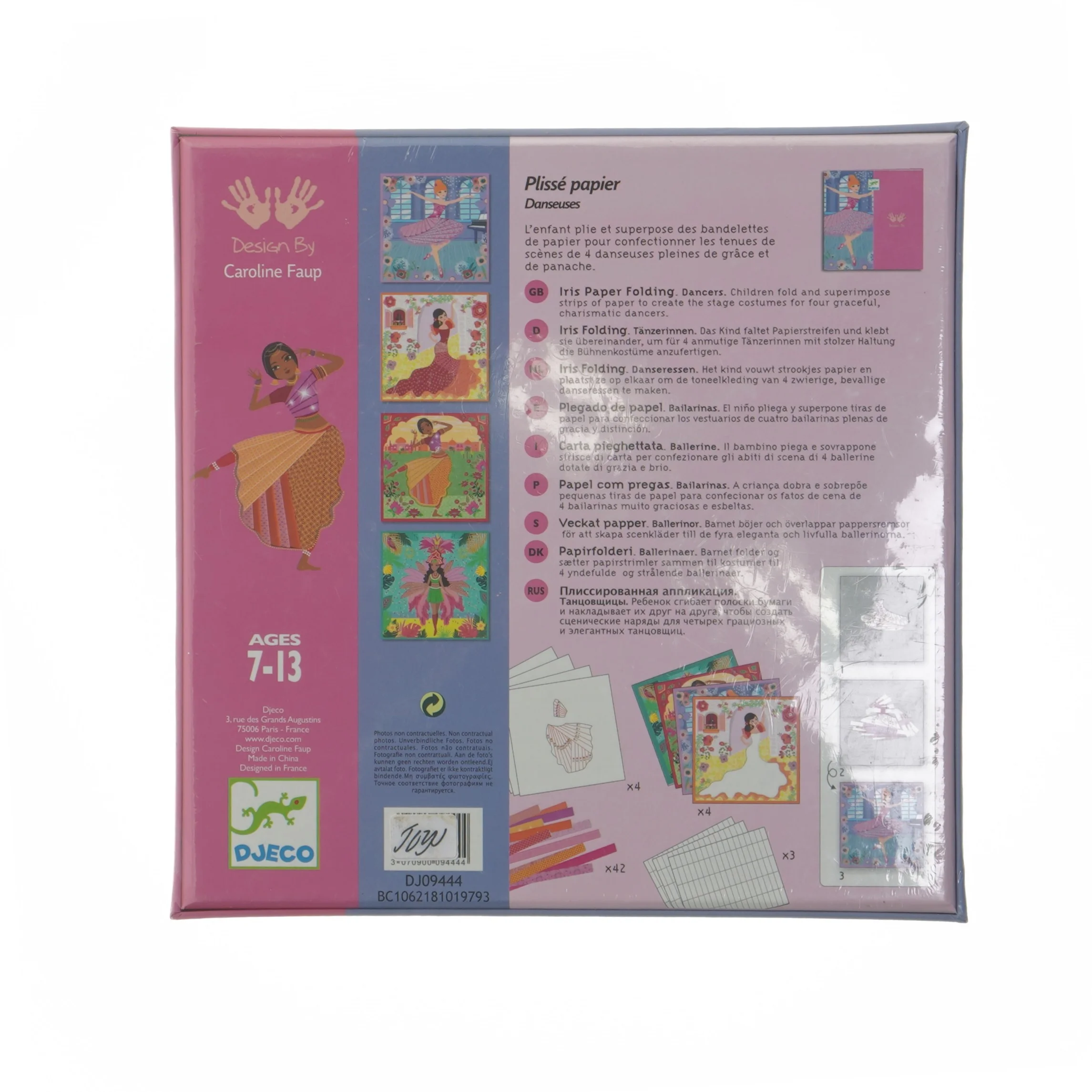 Djeco Iris Paper Folding Kit fra Djeco (str. 21x21x3 cm)