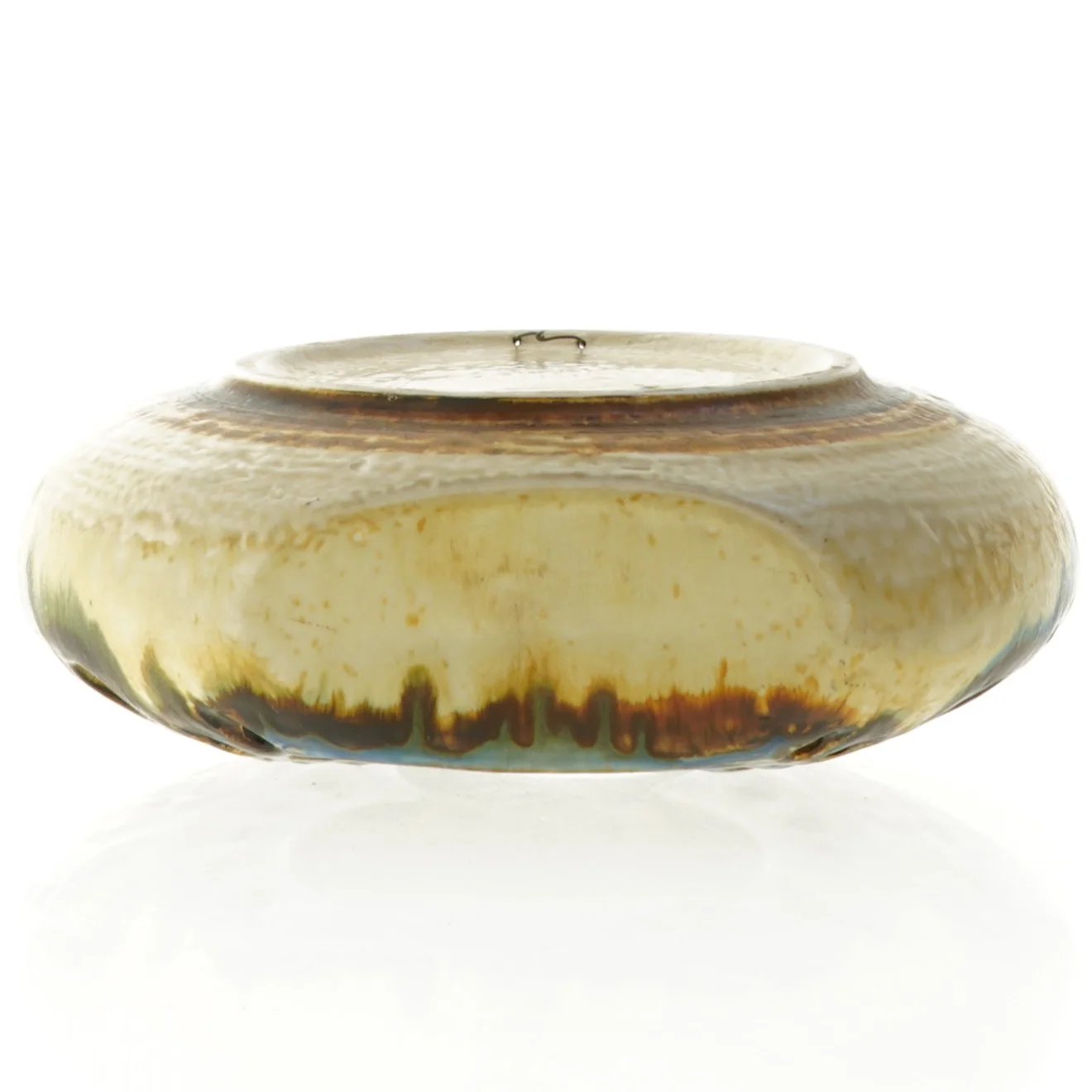 Keramik Lys hus fra Søholm Stentøj (str. 21 x 20 x 7 cm)