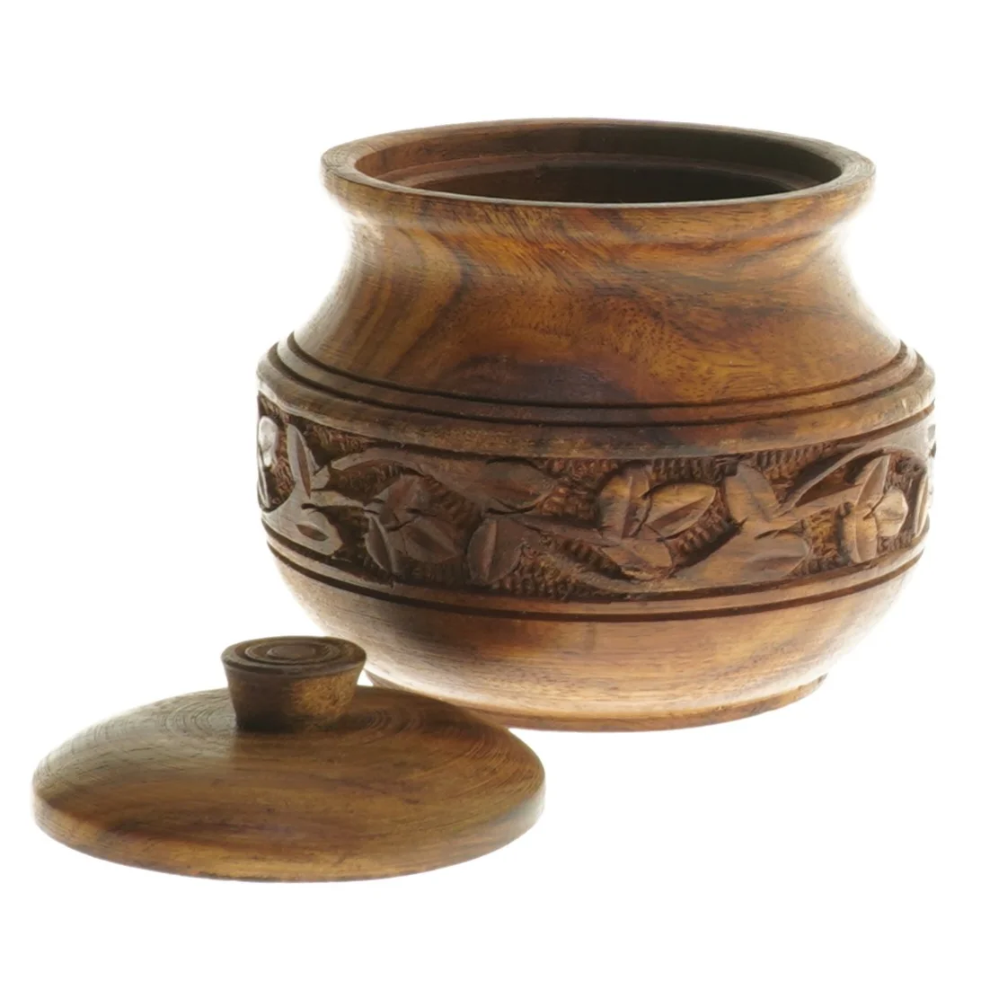 Trækrukke med låg (str. Ø 8 cm længde 8 cm)