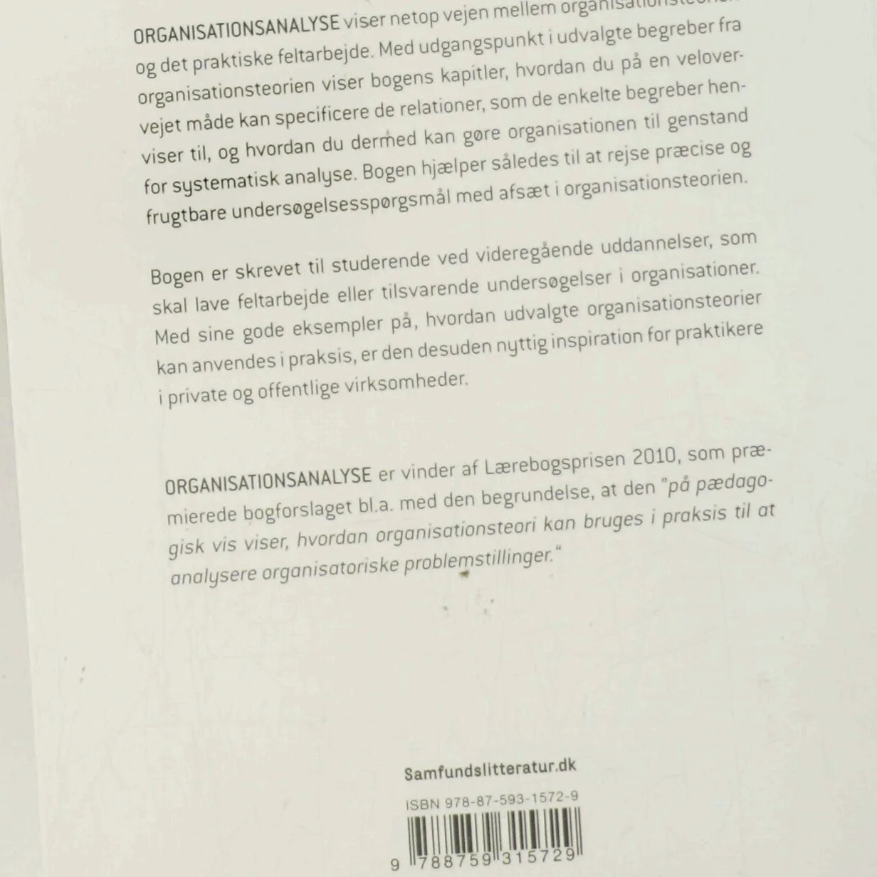 Organisationsanalyse af Christian Frankel, Kjeld Schmidt (ed.) (Bog)