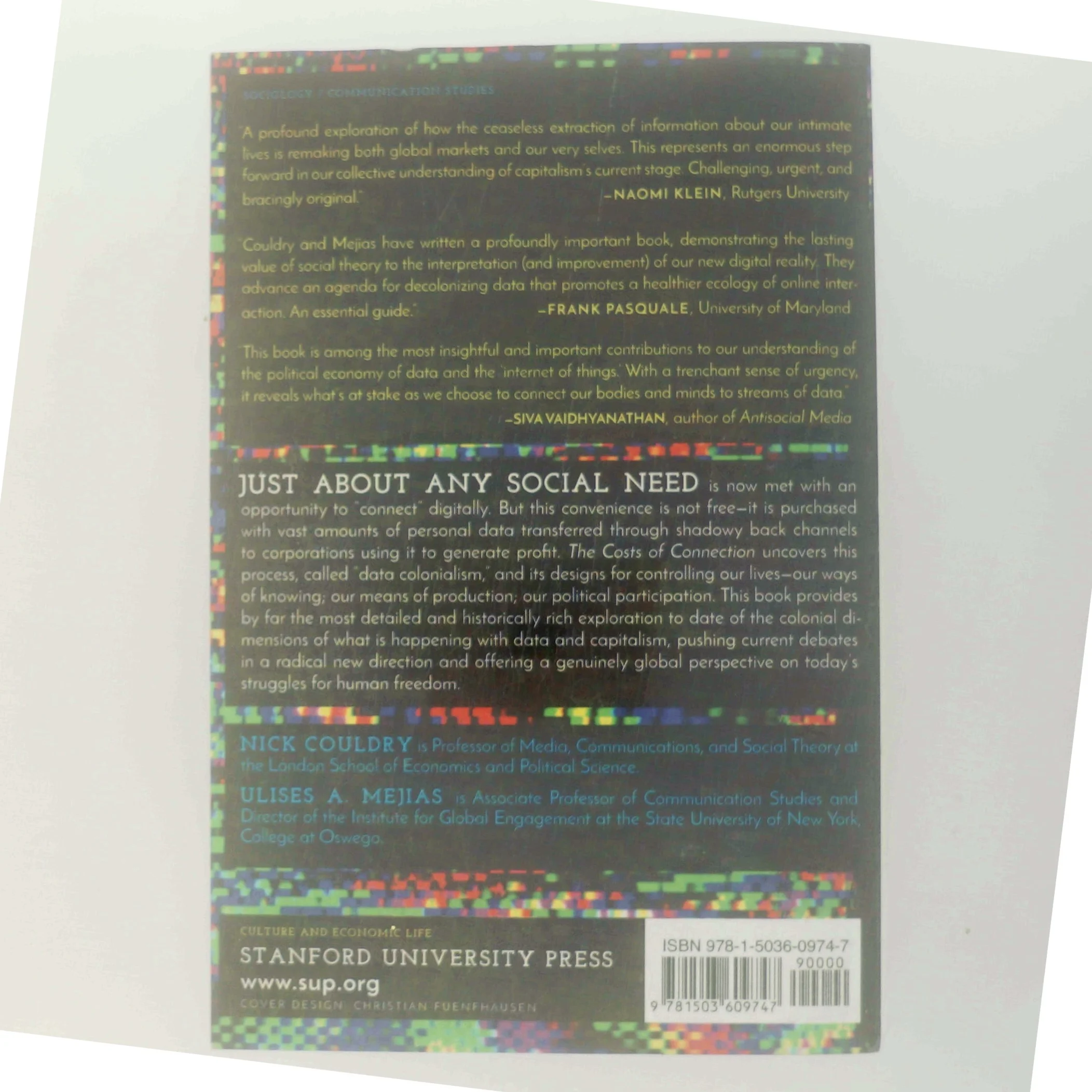 The costs of connection : How data is colonizing human life and appropriating it for capitalism (Bog)