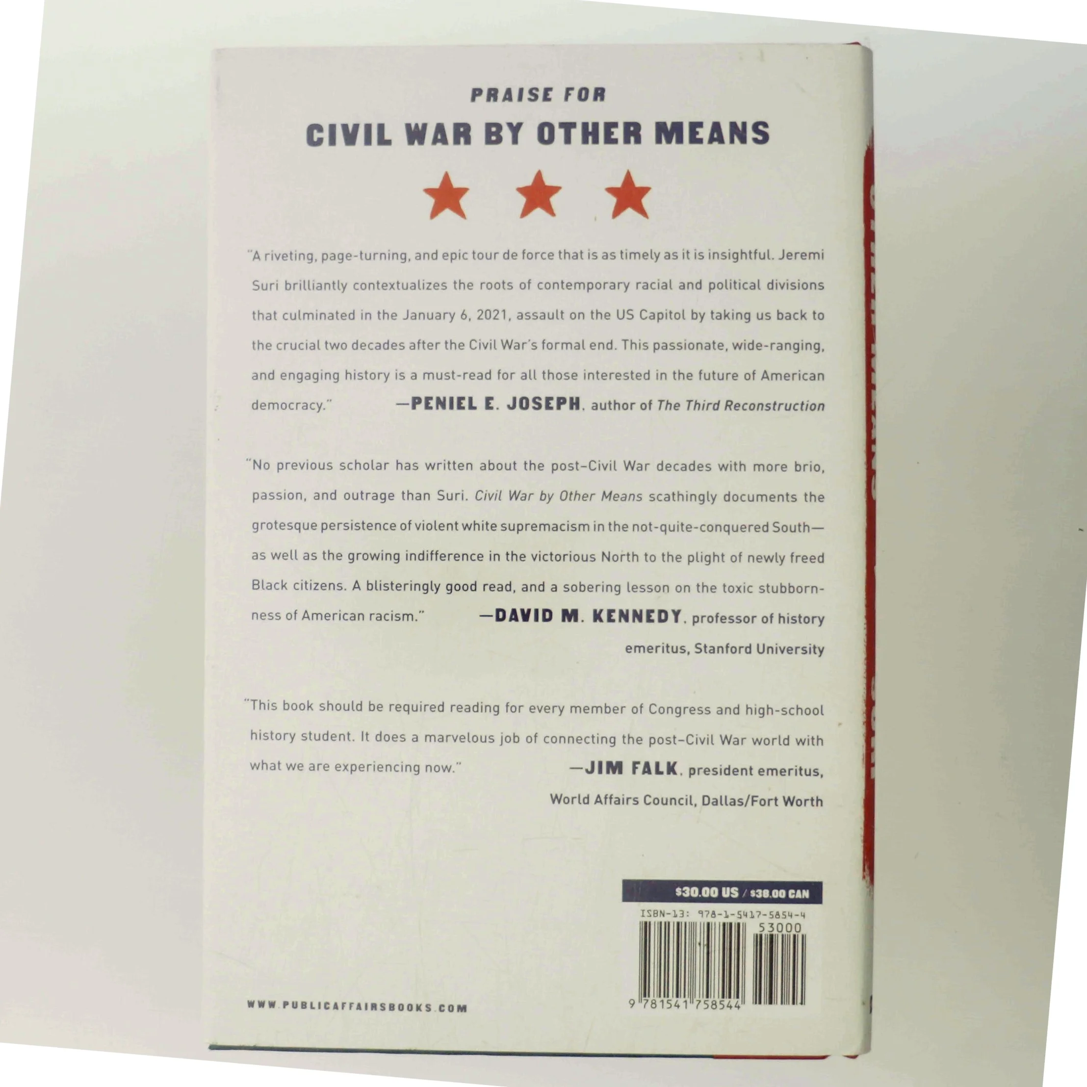 Civil War by other means : America's long and unfinished fight for democracy af Jeremi Suri (Bog)