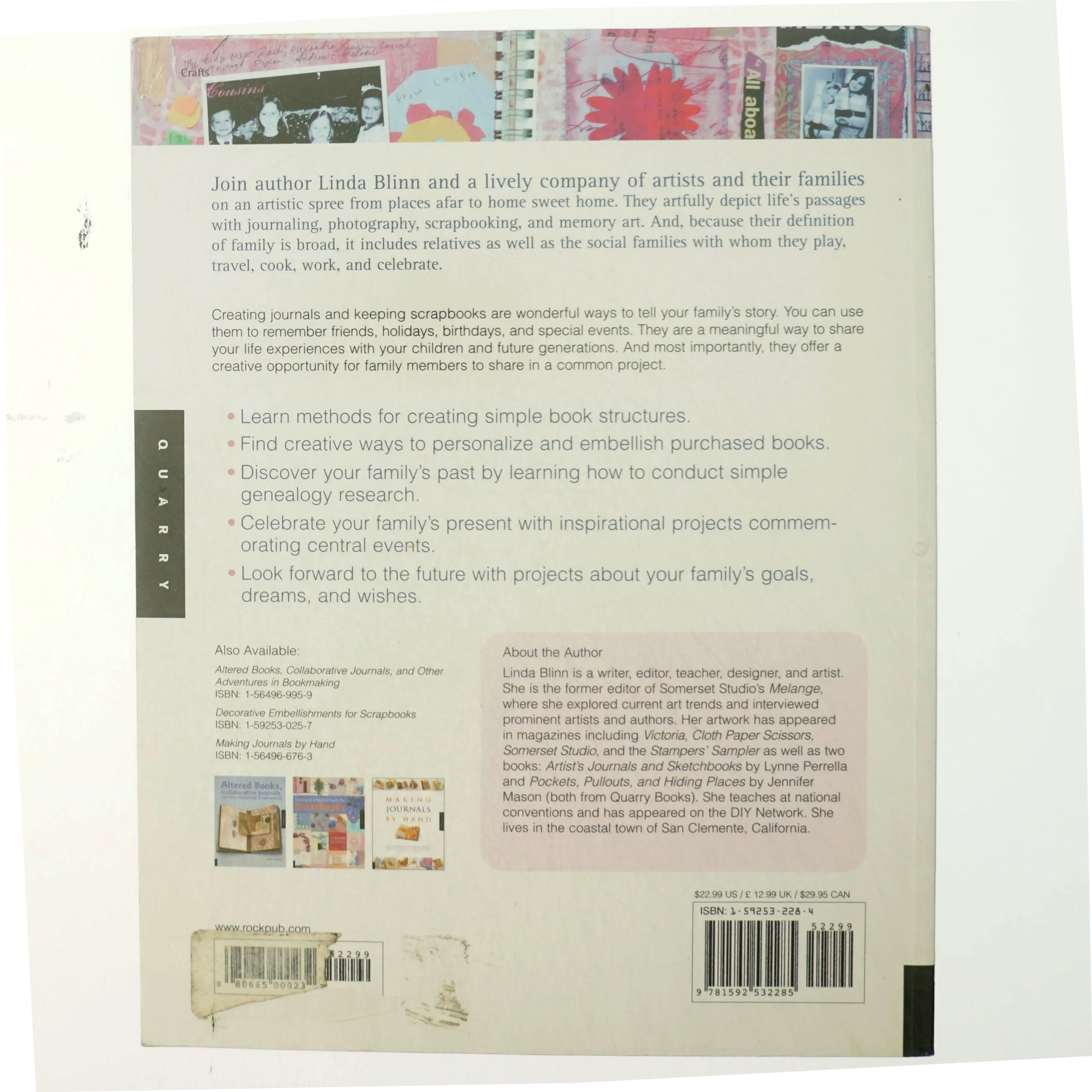 UBRUGT Making Family Journals af Linda Blinn (Bog)