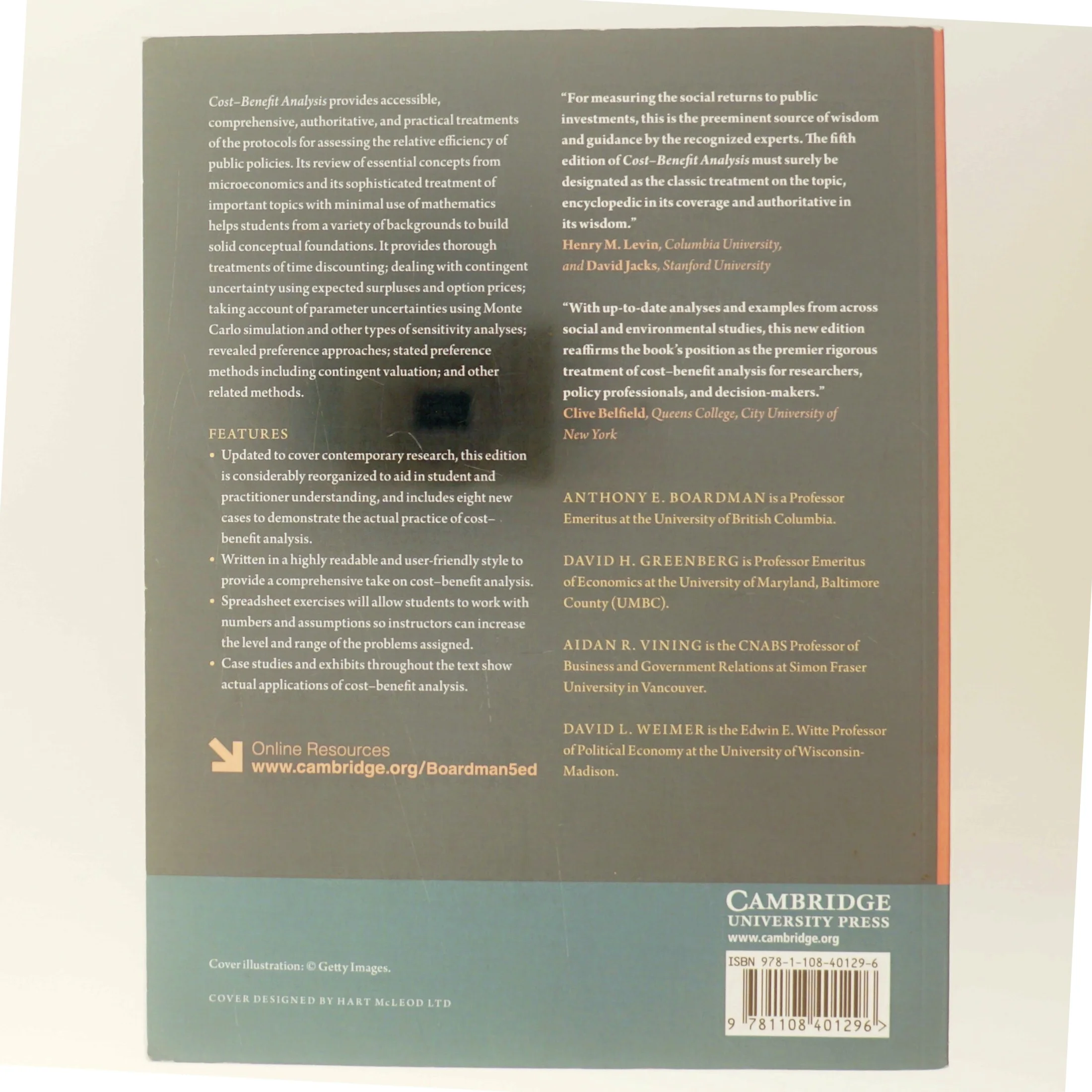 Cost-benefit analysis : concepts and practice af Anthony E. Boardman (Bog)