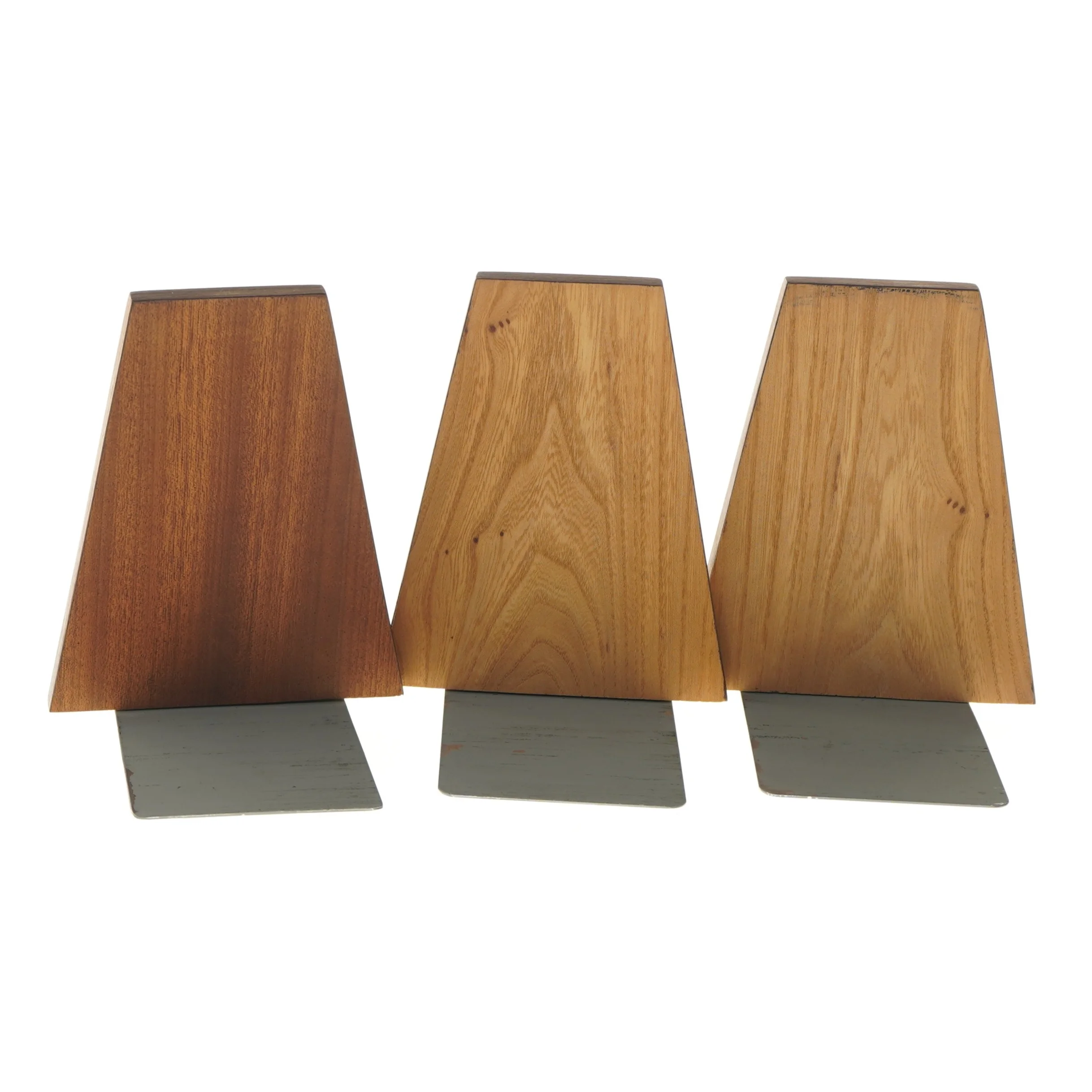 Vintafe Teak Træ bogstøtter med dyremotiver (str. 15x12,5 cm)