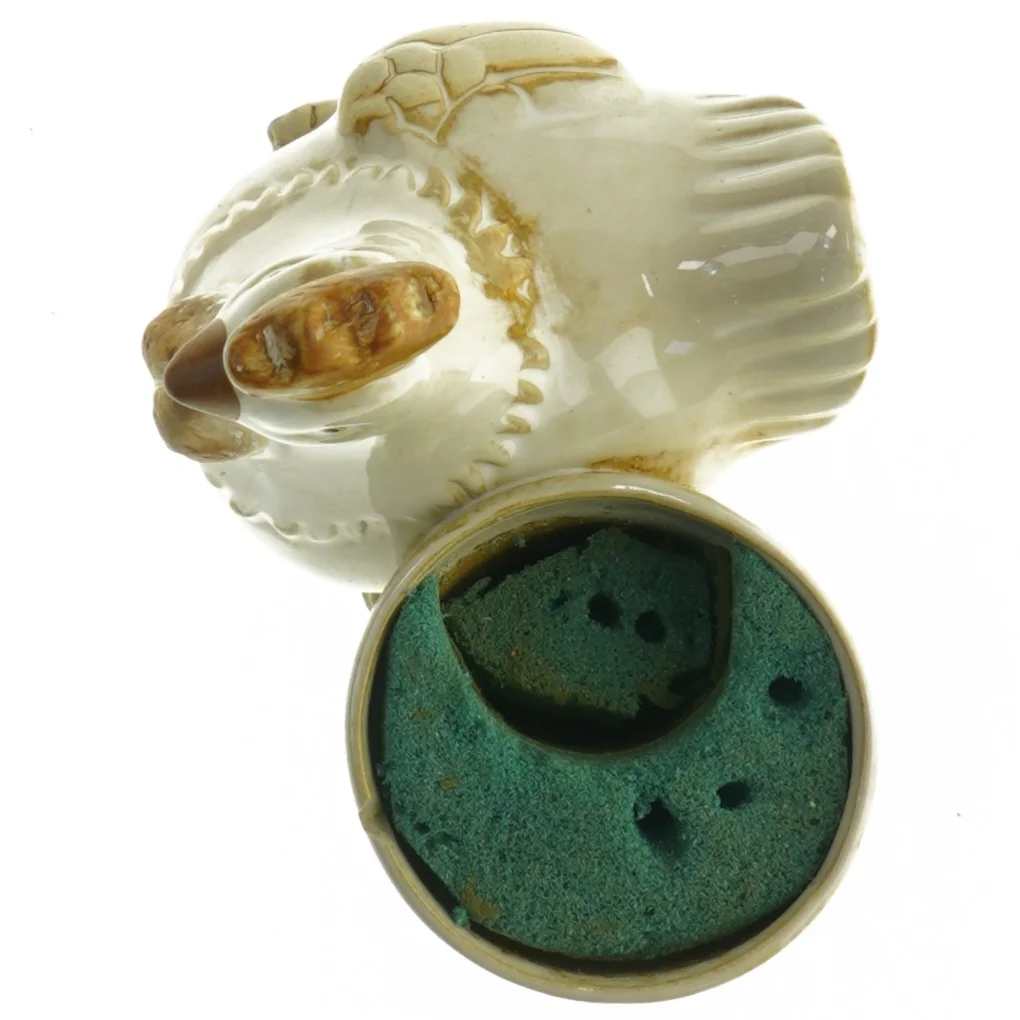 Keramik Høne med Krukke potte (str. 13 x 12 cm)