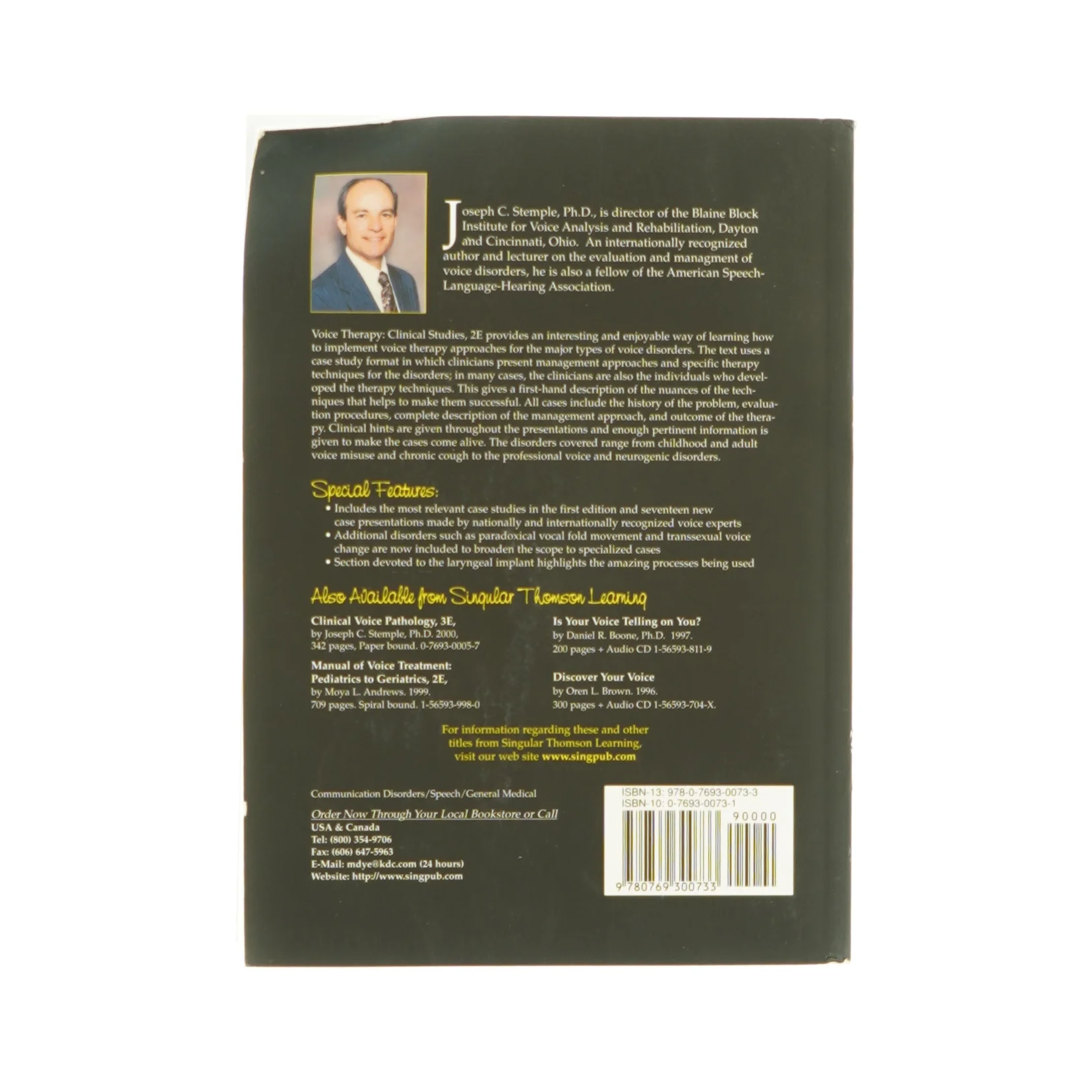 Voice therapy - Clinical Studies af Joseph C. Stemple (Bog) 