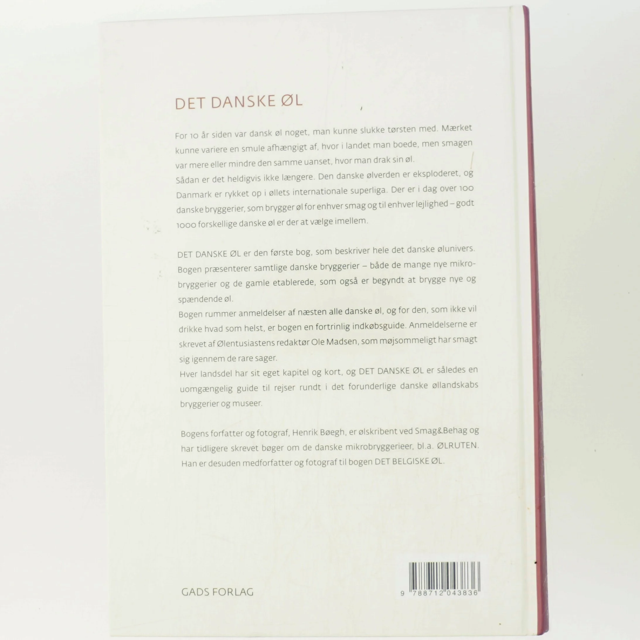 Det danske øl af Henrik Bøegh (Bog)