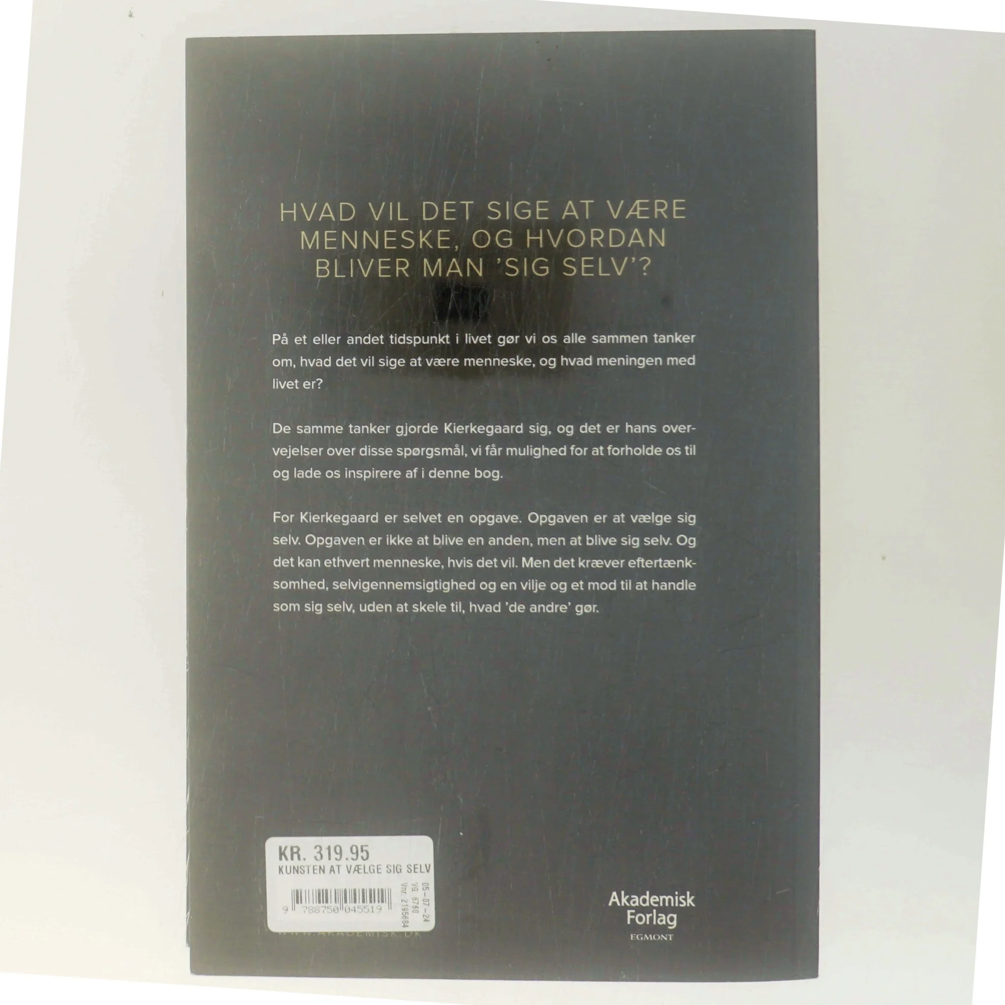 Kunsten at vælge sig selv : om Kierkegaard, coaching og lederskab af Pia Søltoft (Bog)