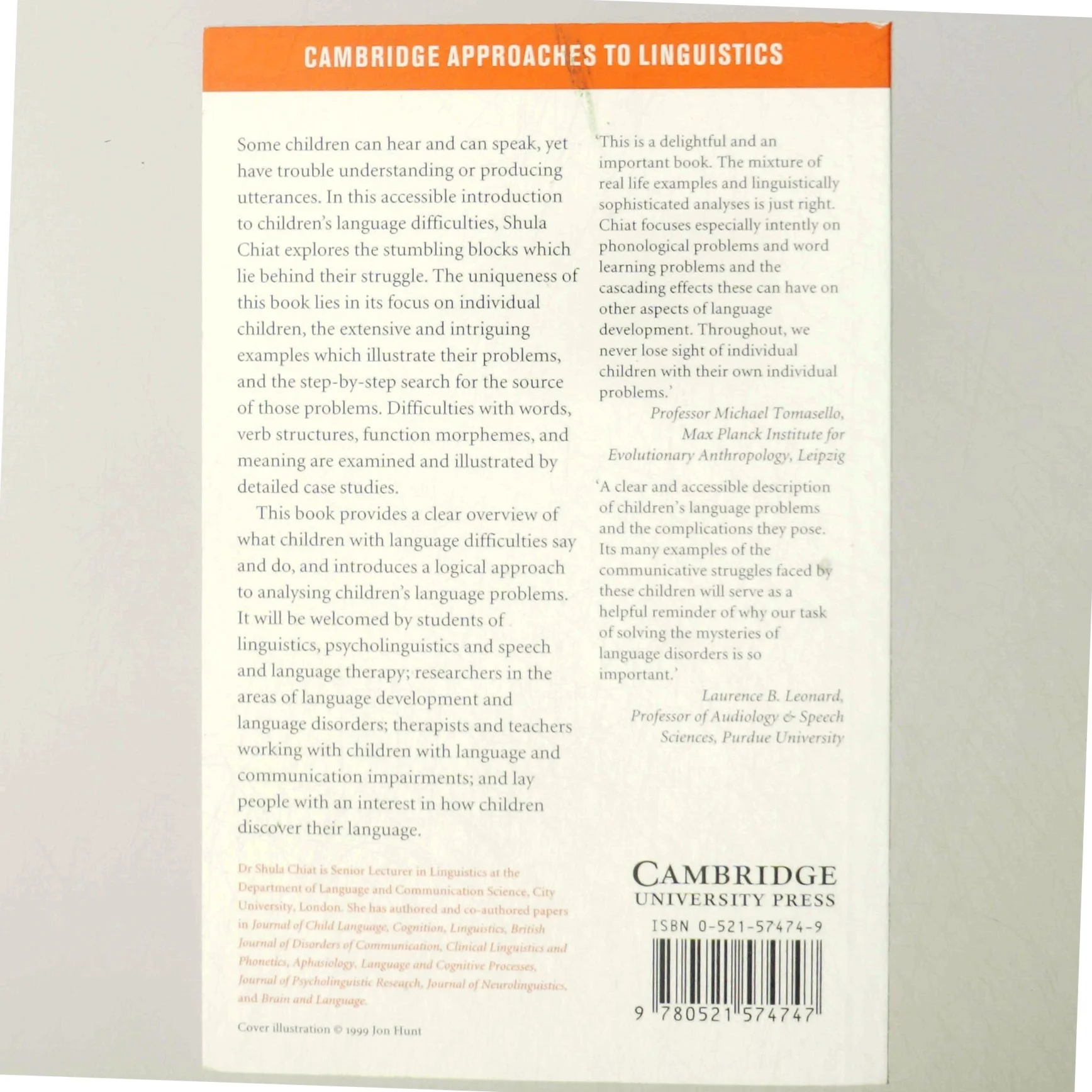 Understanding children with language problems af Shula Chiat (Bog)