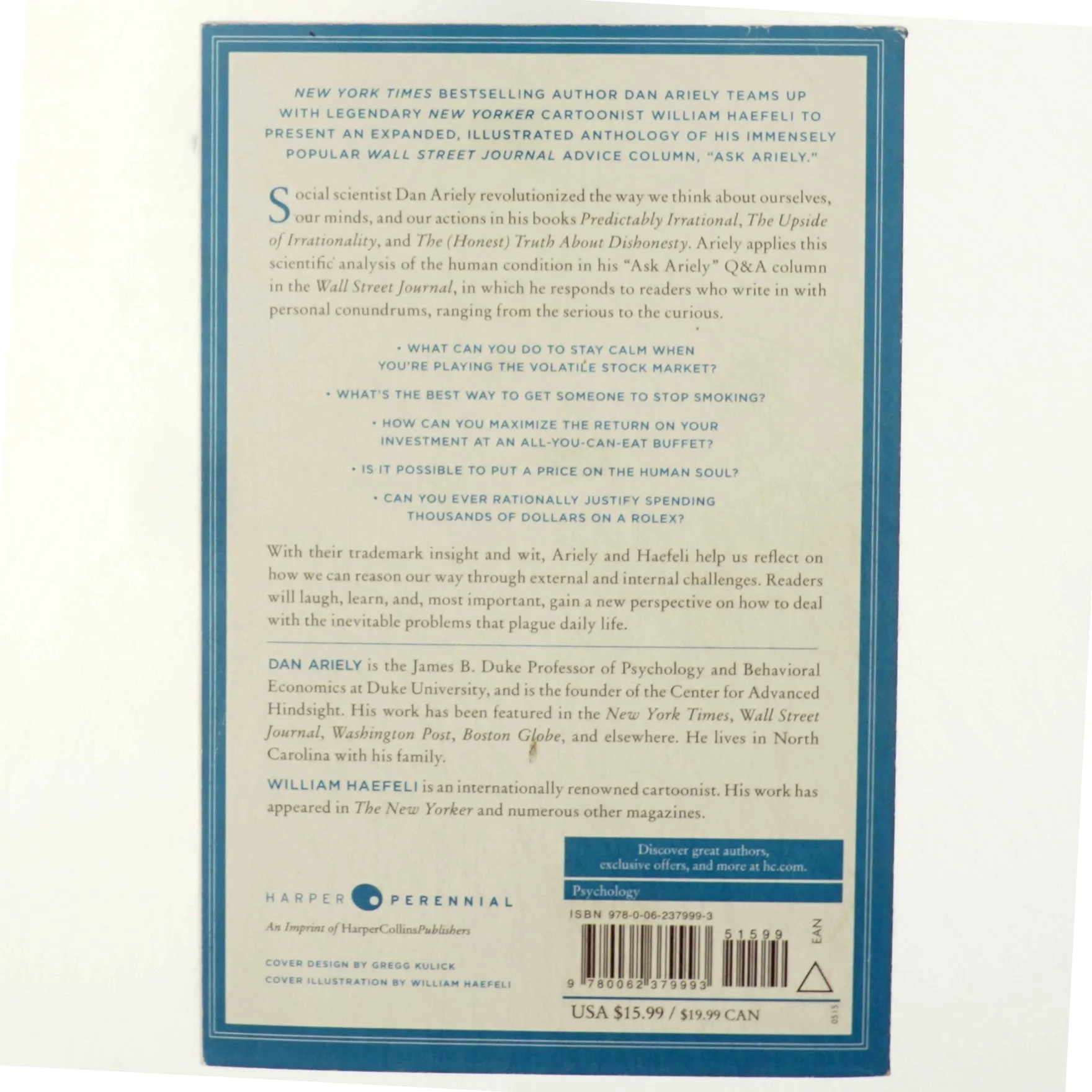 Irrationally yours : on missing socks, pick-up lines and other existential puzzles af Dan Ariely (Bog)