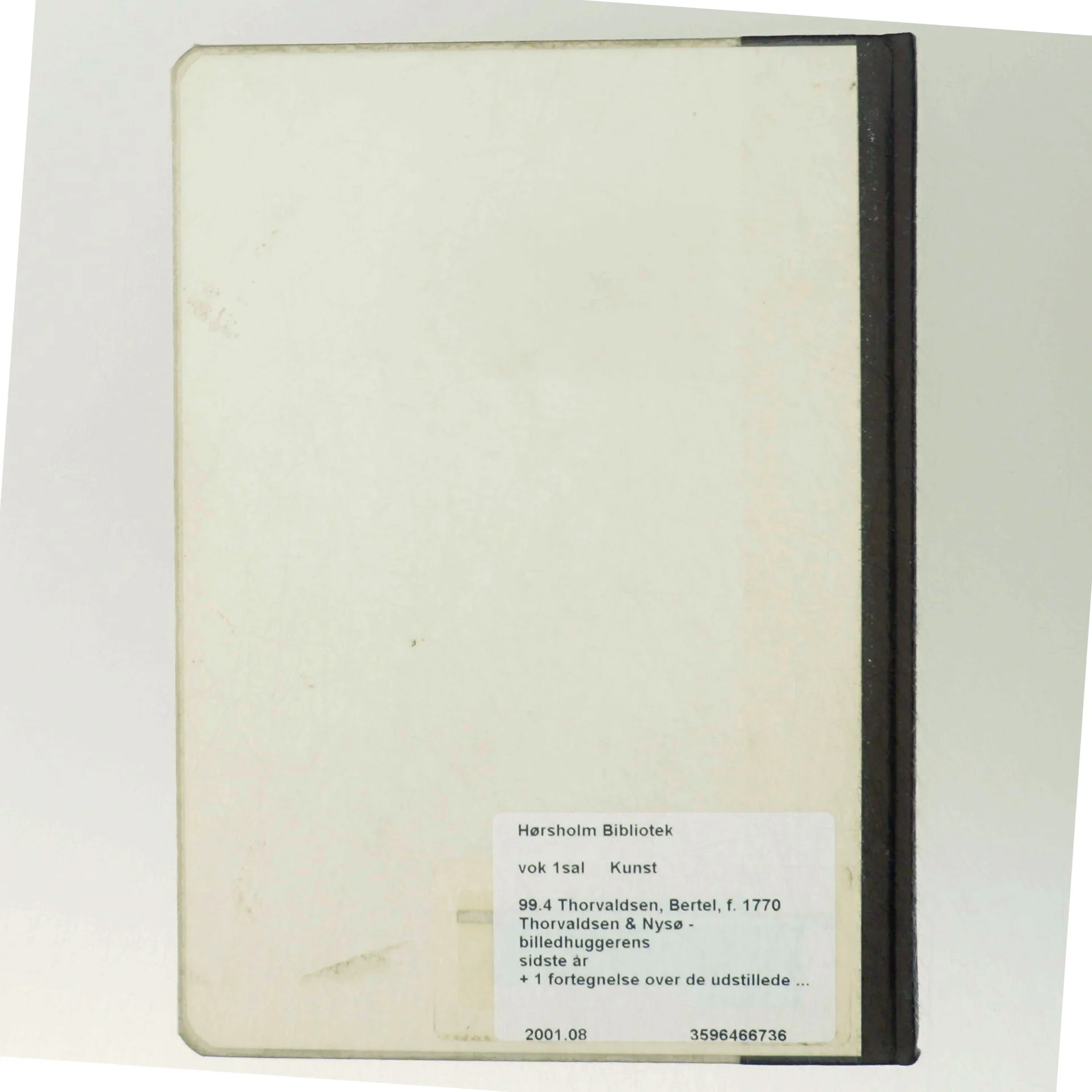 'Thorvaldsen & Nysø - billedhuggerens sidste år' (bog) fra Storstrøms Kunstmuseum