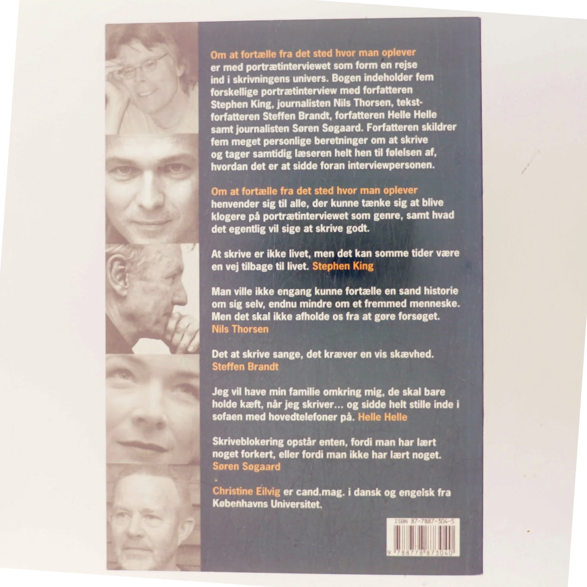 Om at fortælle fra det sted hvor man oplever af Christine Eilvig (Bog)