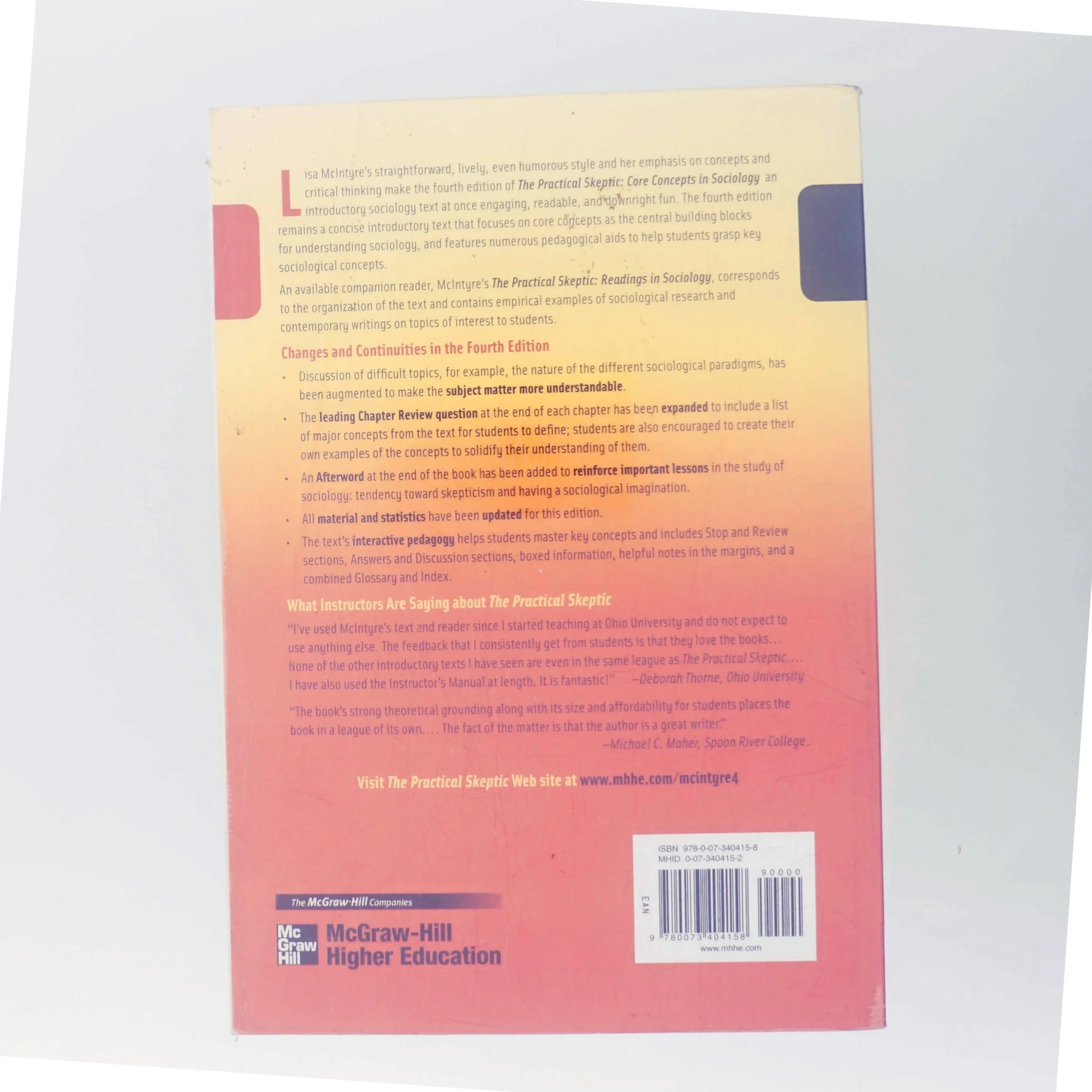 The practical skeptic : core concepts in sociology af Lisa J. McIntyre (Bog)