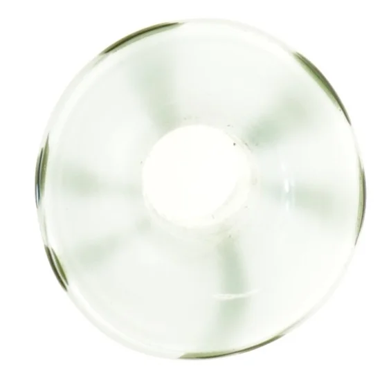 Grøn glasvase (str. 34 x 7 cm)