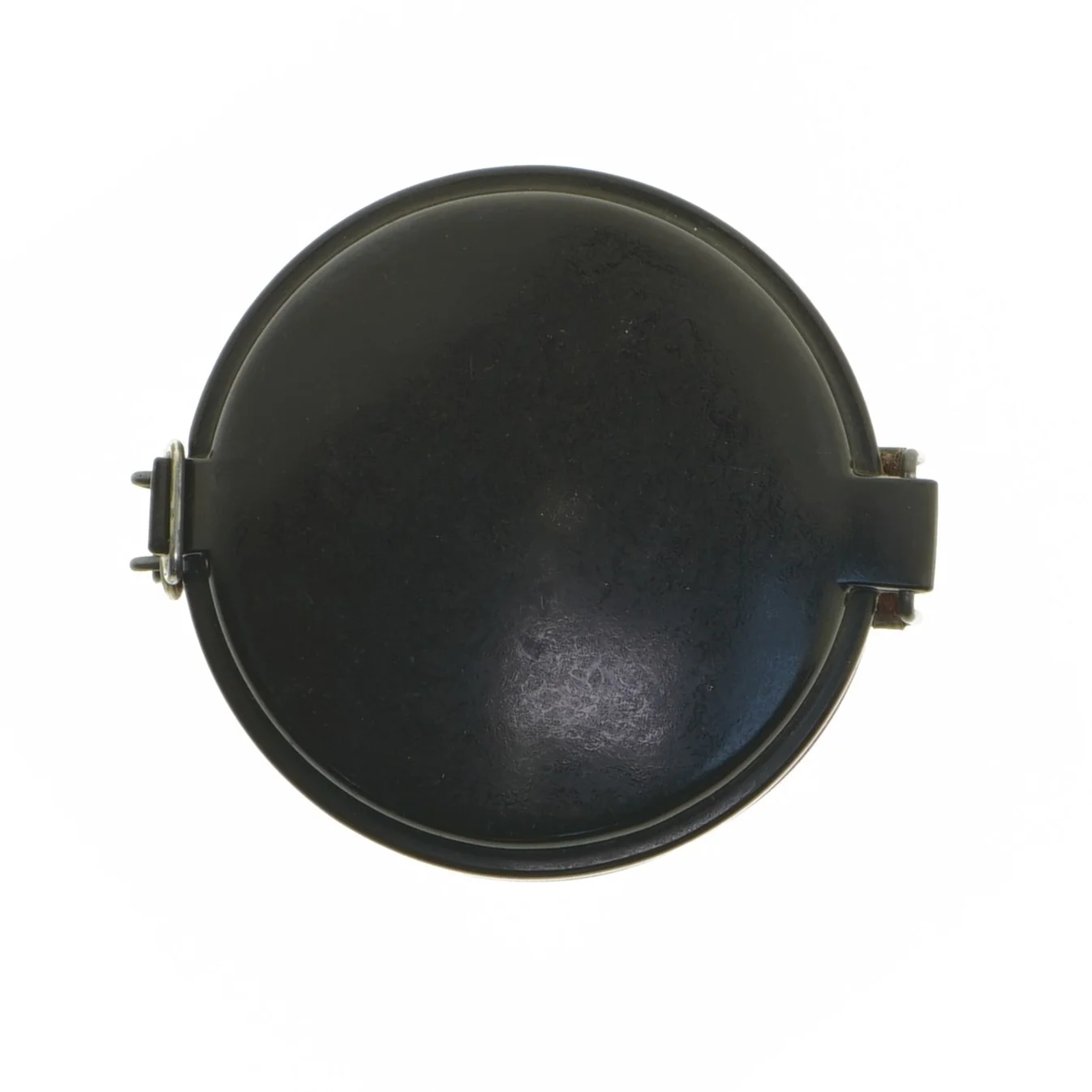 Rund Vintage metal opbevaringsdåse med lukkelåg (str. 14,5 cm)