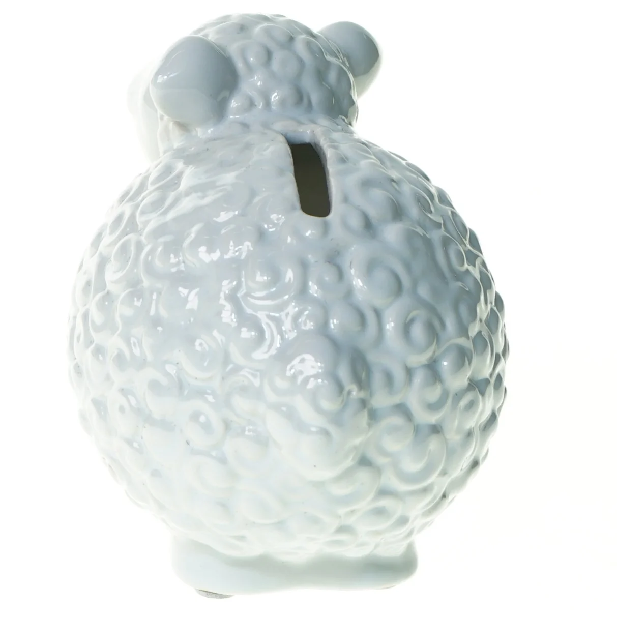 Porcelænsfigur Lille Lam Sparegris fra Bouclair (str. 8 x 11 cm)