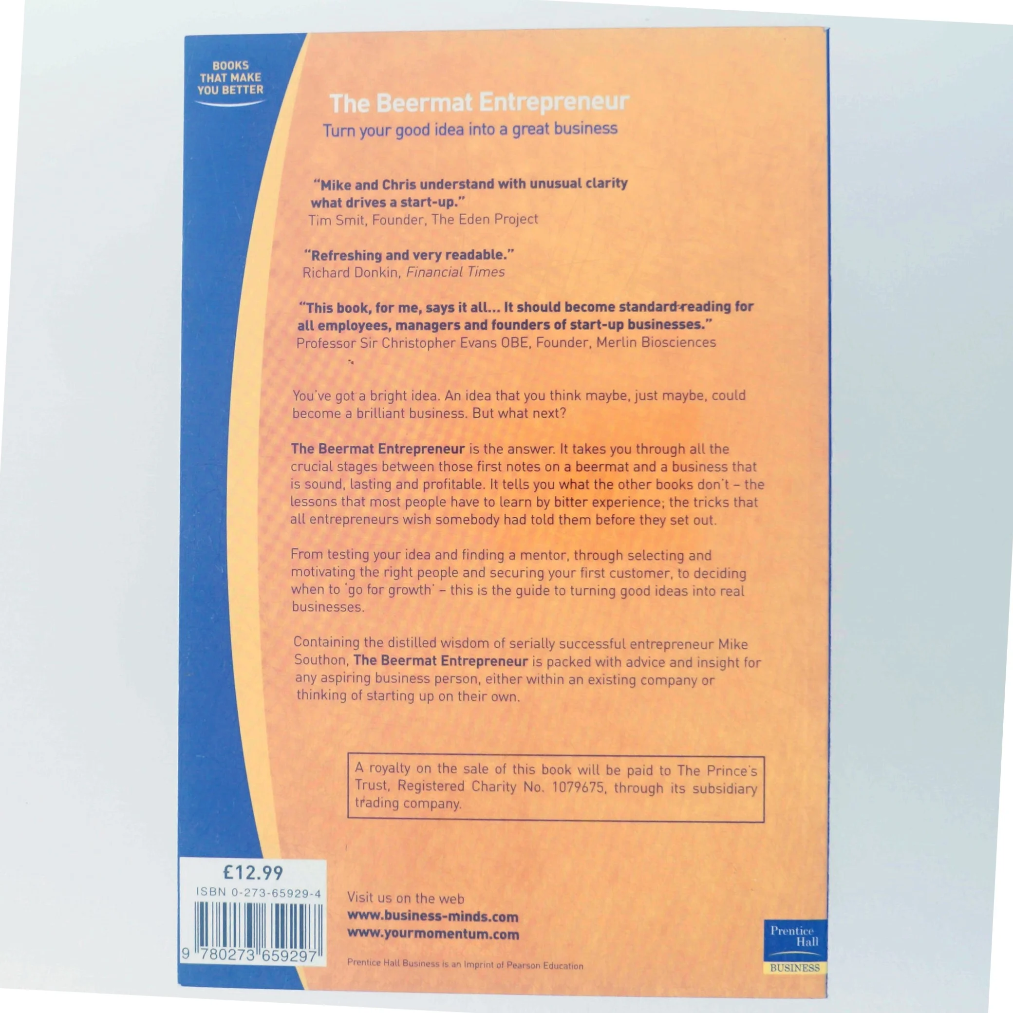 The Beermat Entrepreneur af Mike Southon, Christopher West (Bog)