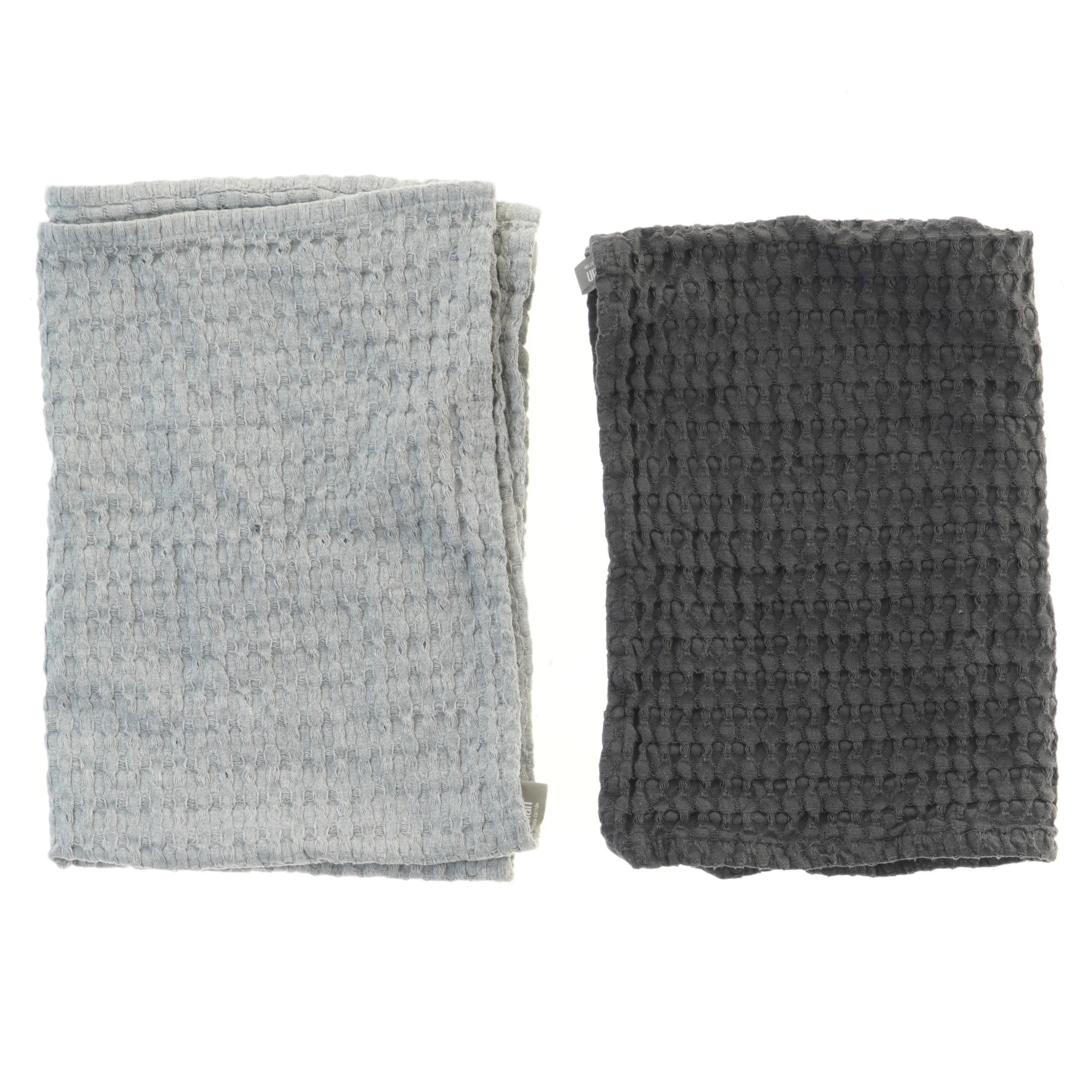 Sæt af vaskeklude i grå og mørkegrå fra Bastian (str. 70x50 cm)