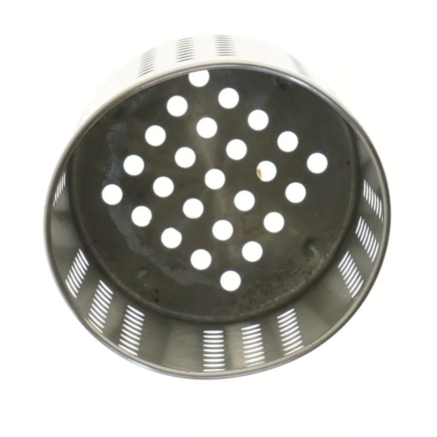 Bestikholder i rustfrit stål fra IKEA (str. Ø 12,5 cm højde 18 cm)