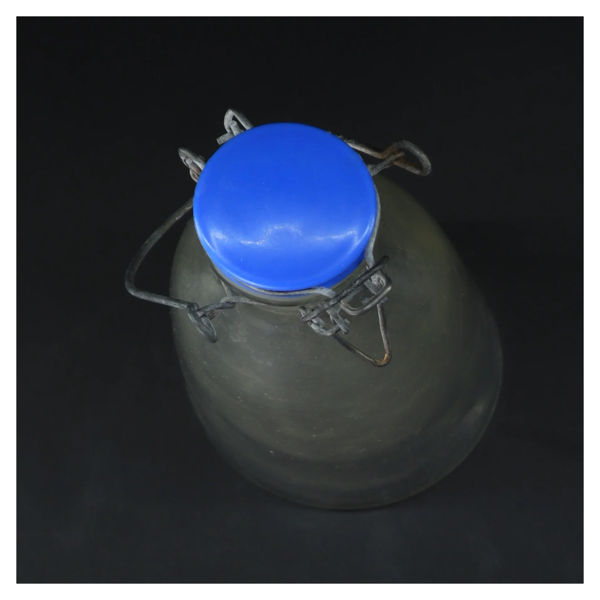 Glasflaske med gummilukning (str. 29 cm)