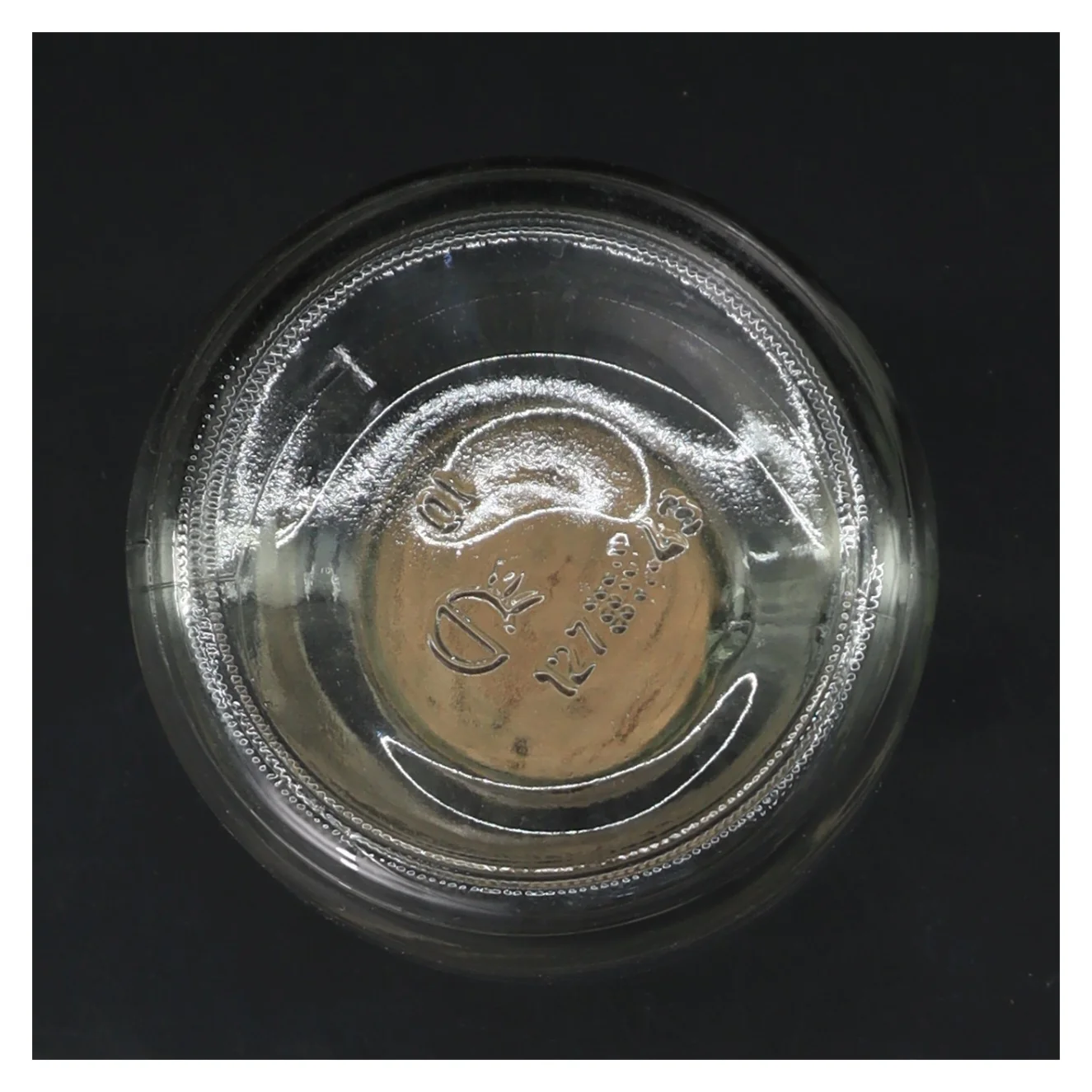 Glasflaske med korkprop (str. Ø 6 cm højde 13,5 cm)