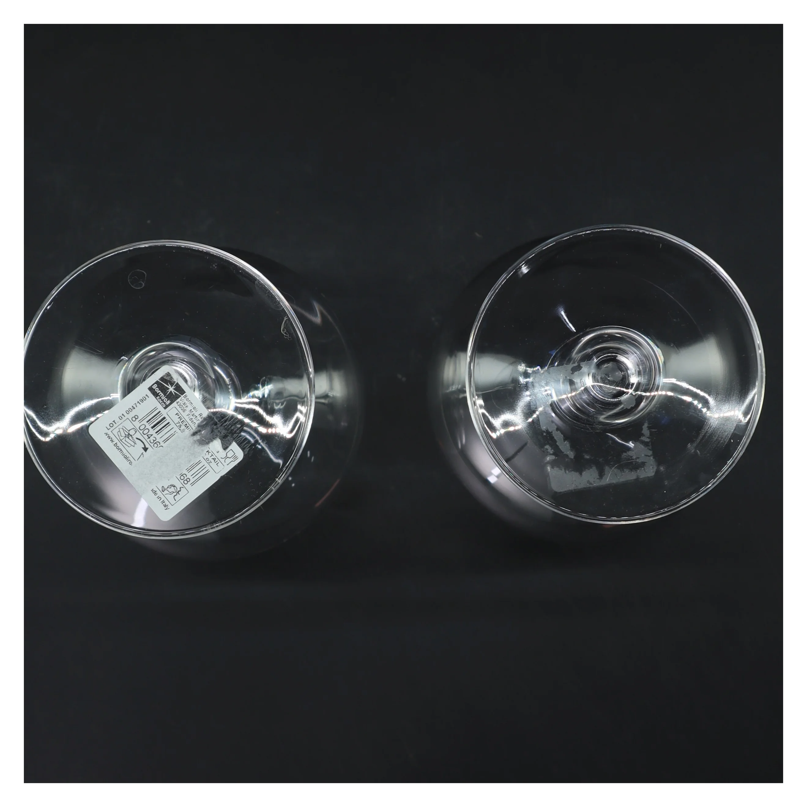 Bormioli vinglas sæt fra Bormioli (str. Ø 9 cm længde 22,5 cm)