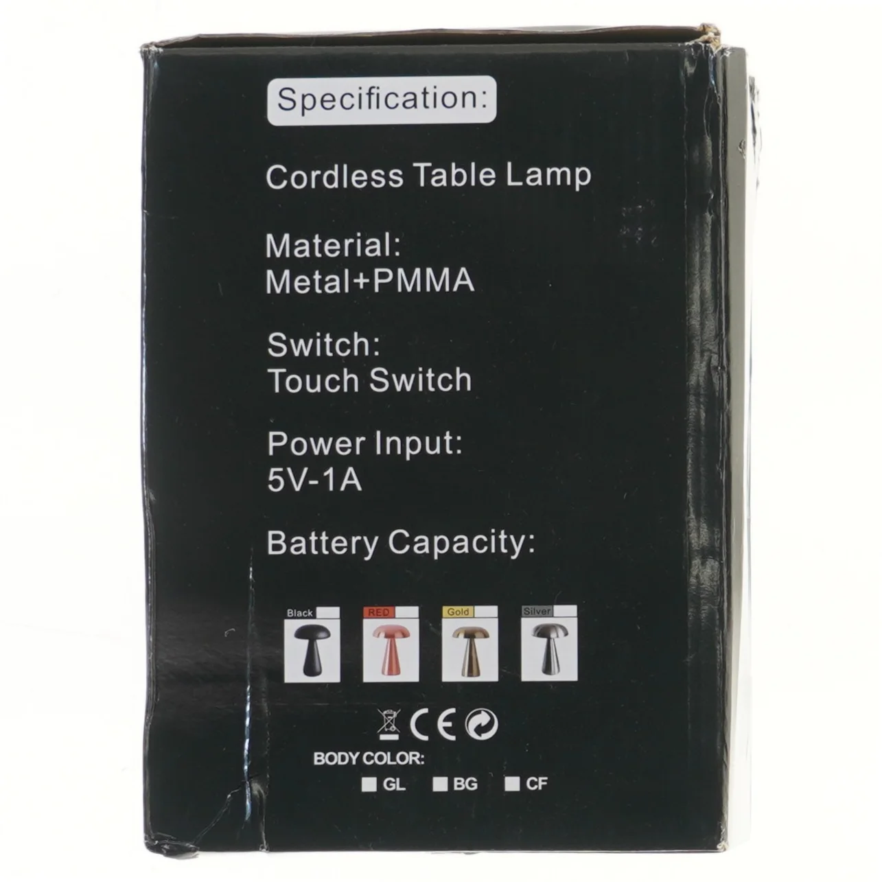 LED bordlampe i kobber (str. 20 cm)