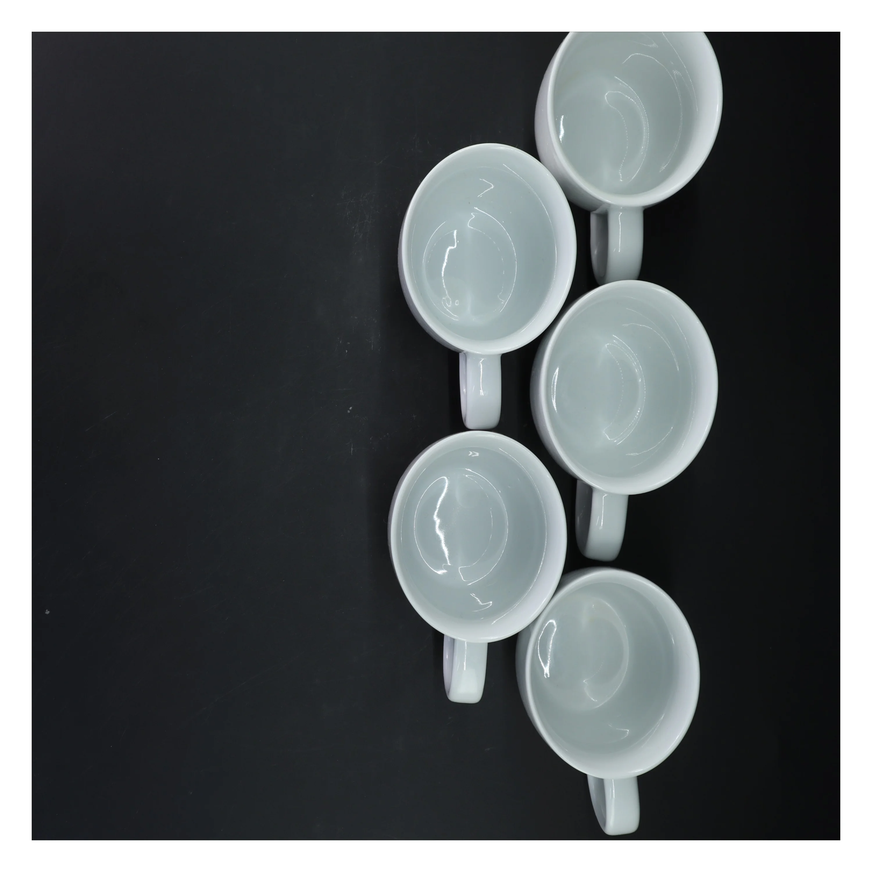 Sæt med 5 hvide krus fra Bodum (str. 5 styk, 5,5 cm)