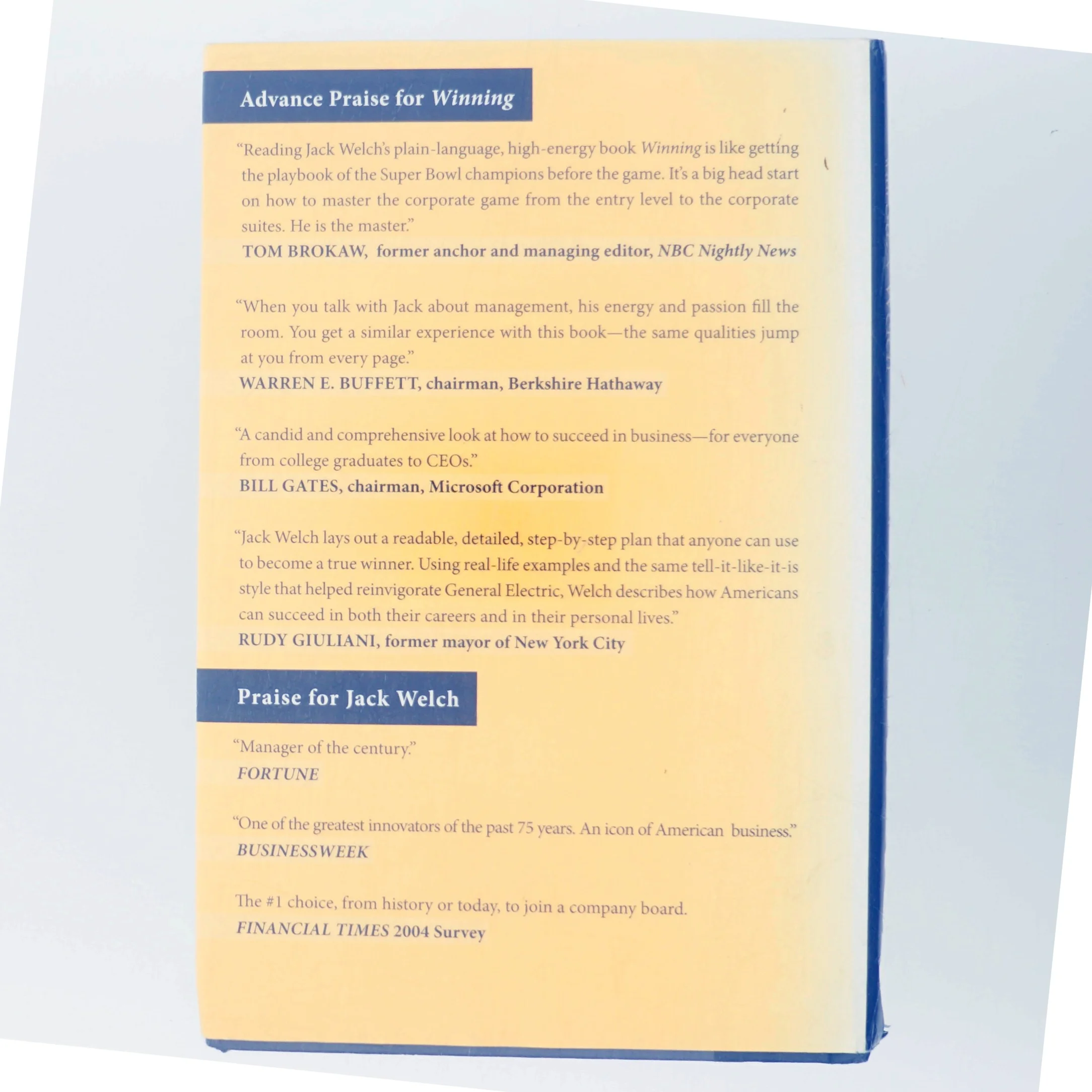 Winning af Jack Welch (Bog)