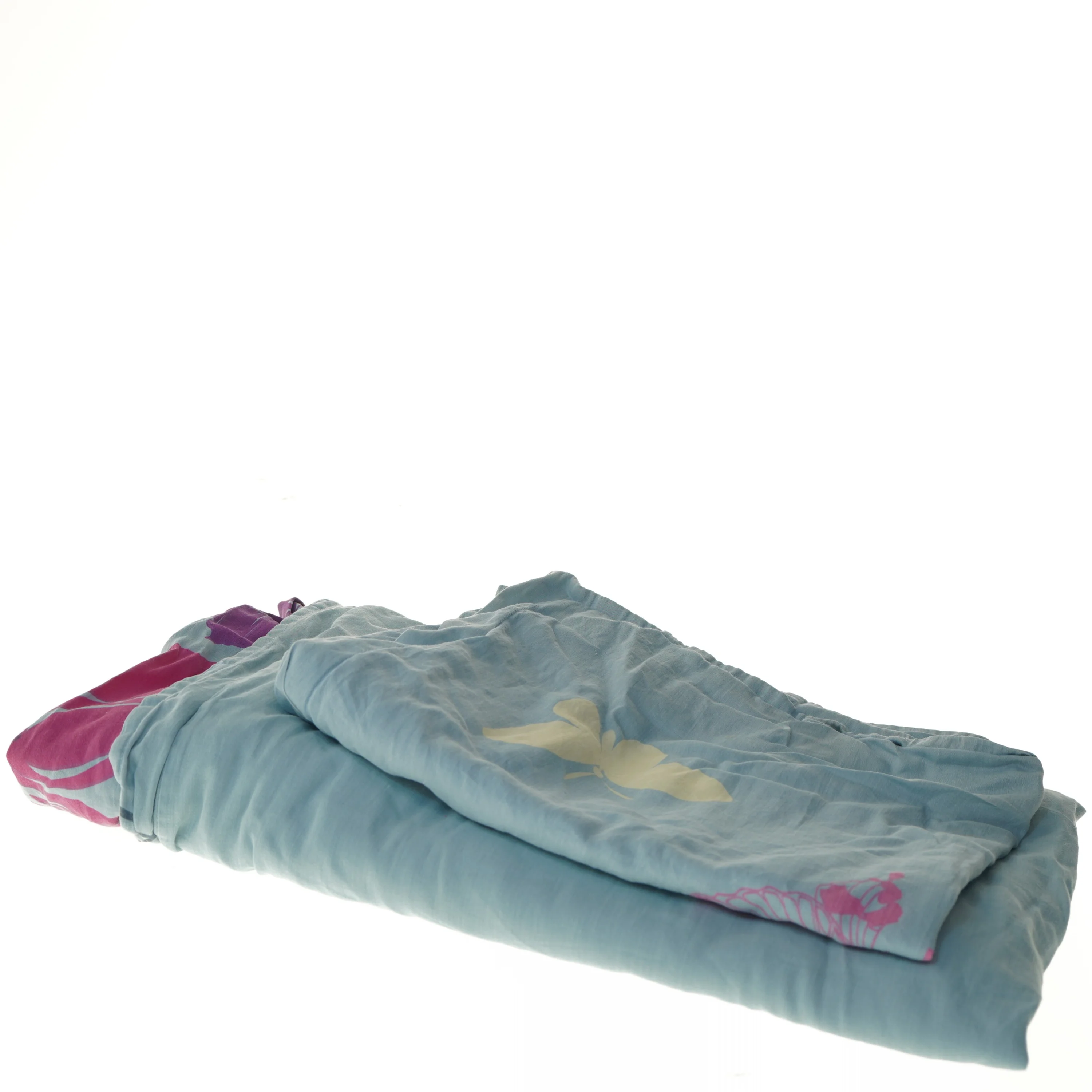 Sengetøj med sommerfugleprint (str. 68x60 og 180x130 cm)