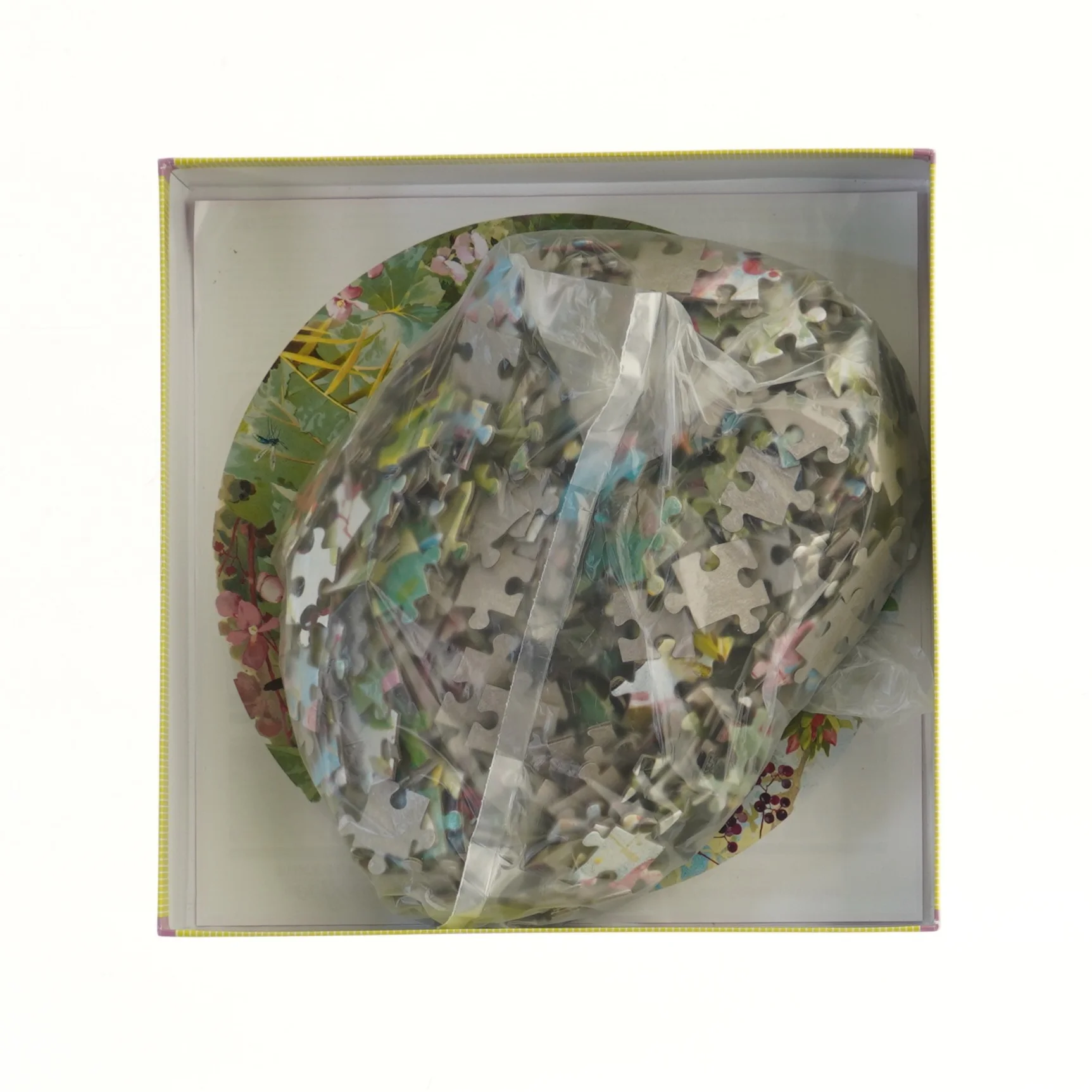 Rundt puslespil med kolibrier (str. 25x25 cm)