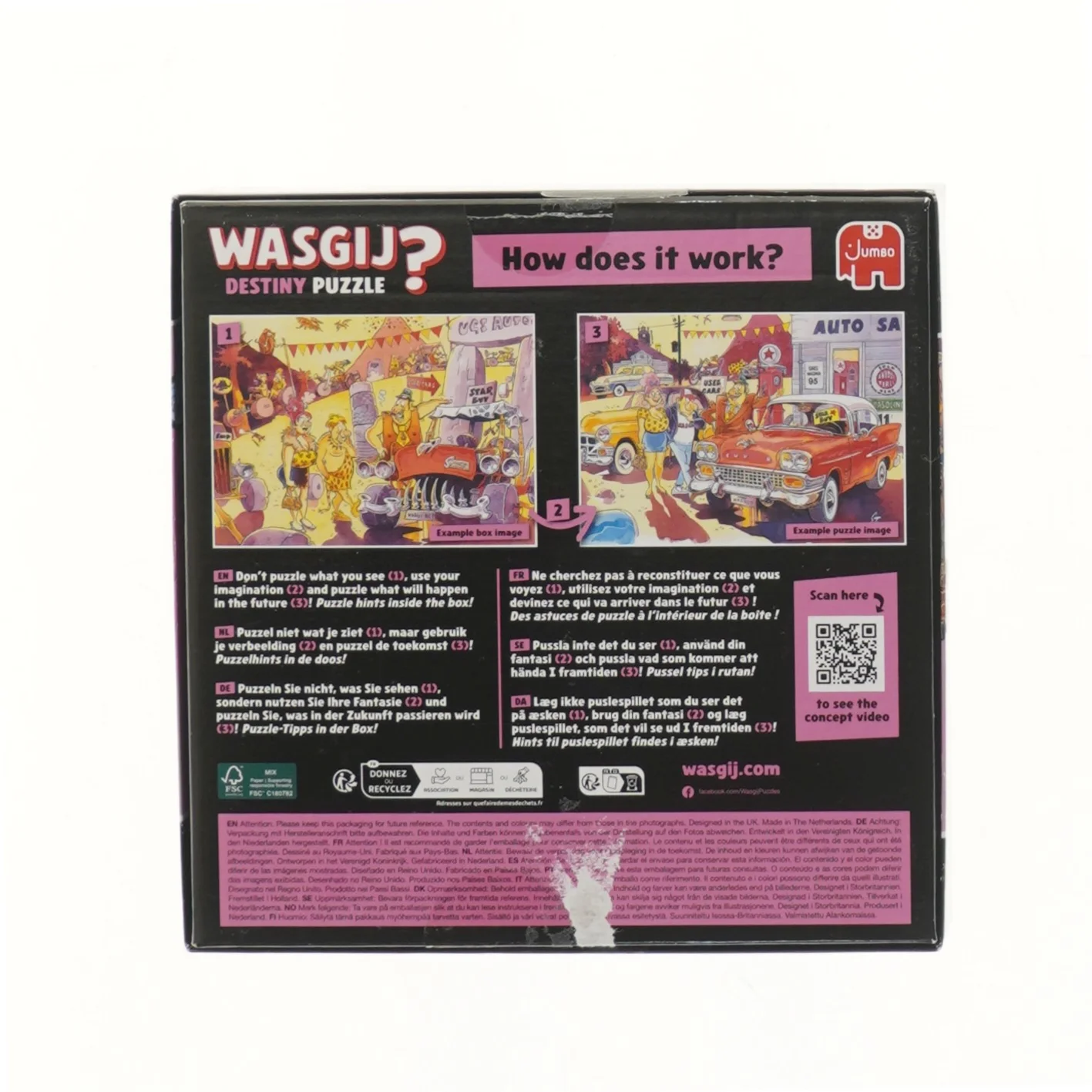 Wasgij 15 Destiny Puzzle - Shopping Shake Up fra Jumbo (str. 20x20 cm)