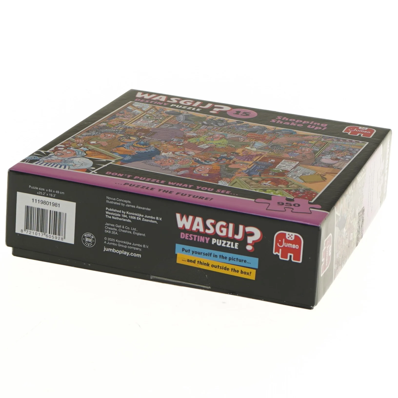 Wasgij 15 Destiny Puzzle - Shopping Shake Up fra Jumbo (str. 20x20 cm)