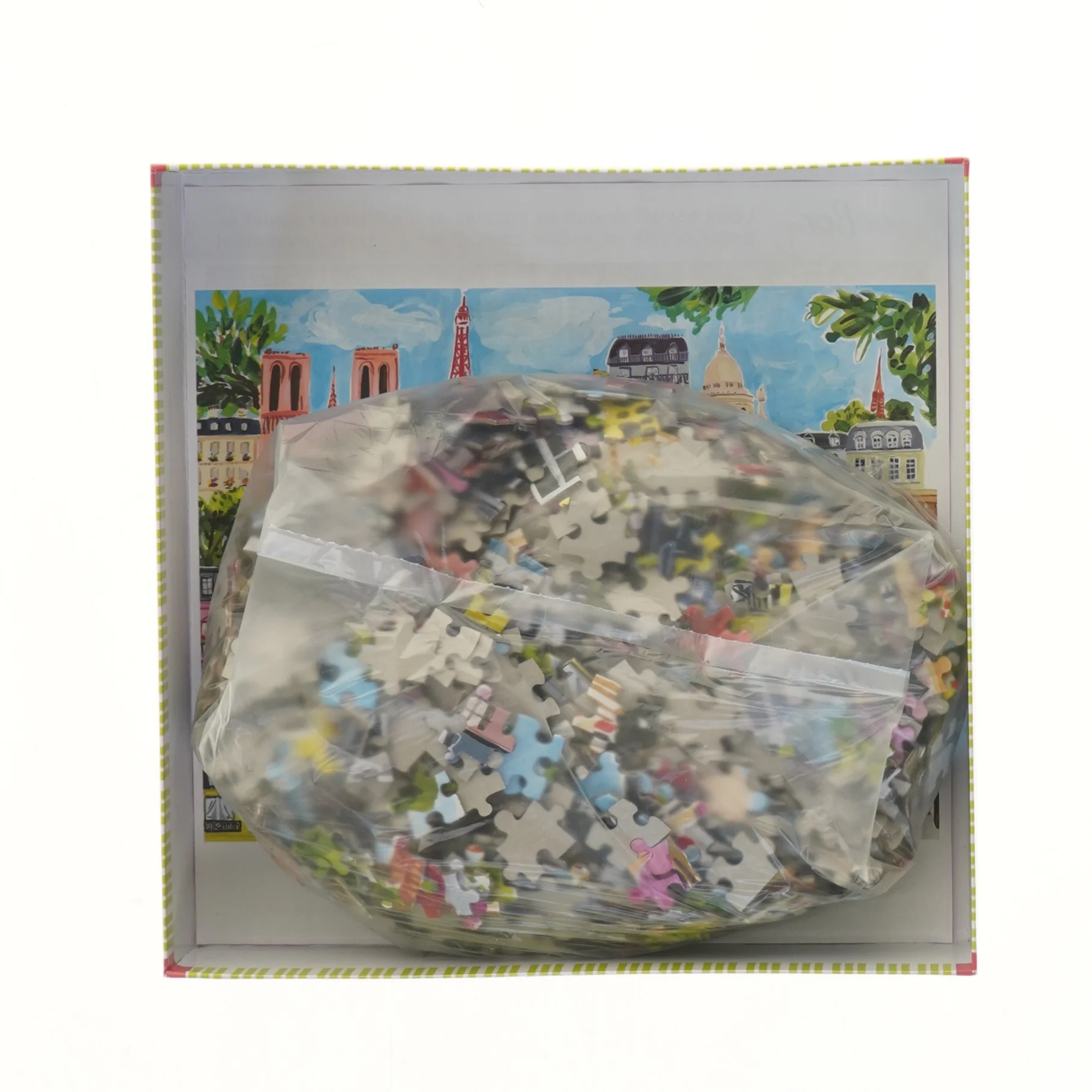 Paris i en dag 1000-brikker puslespil fra eeBoo (str. 28x28 cm)