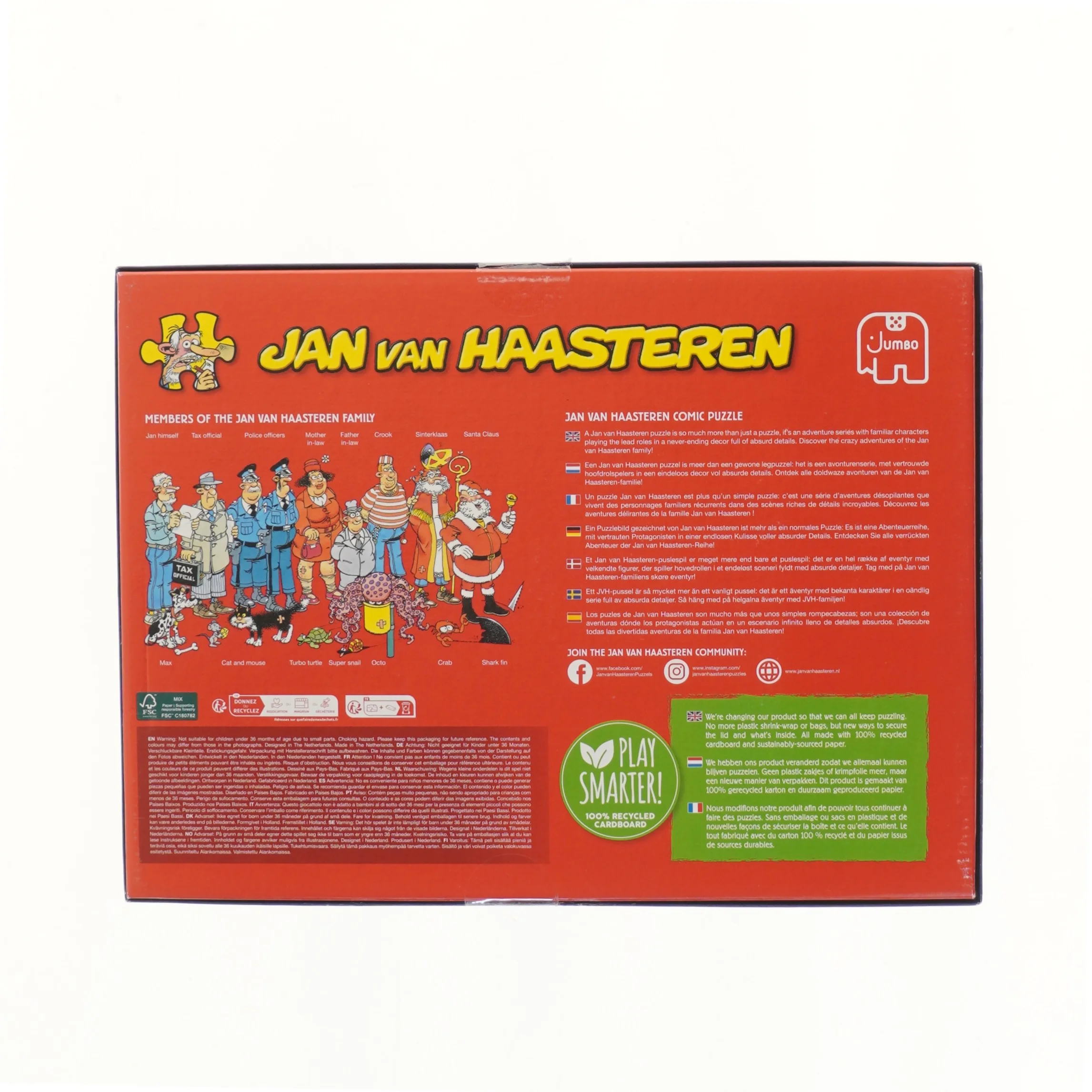 Jan van Haasteren 1000-brikkers puslespil (str. 37x27 cm)