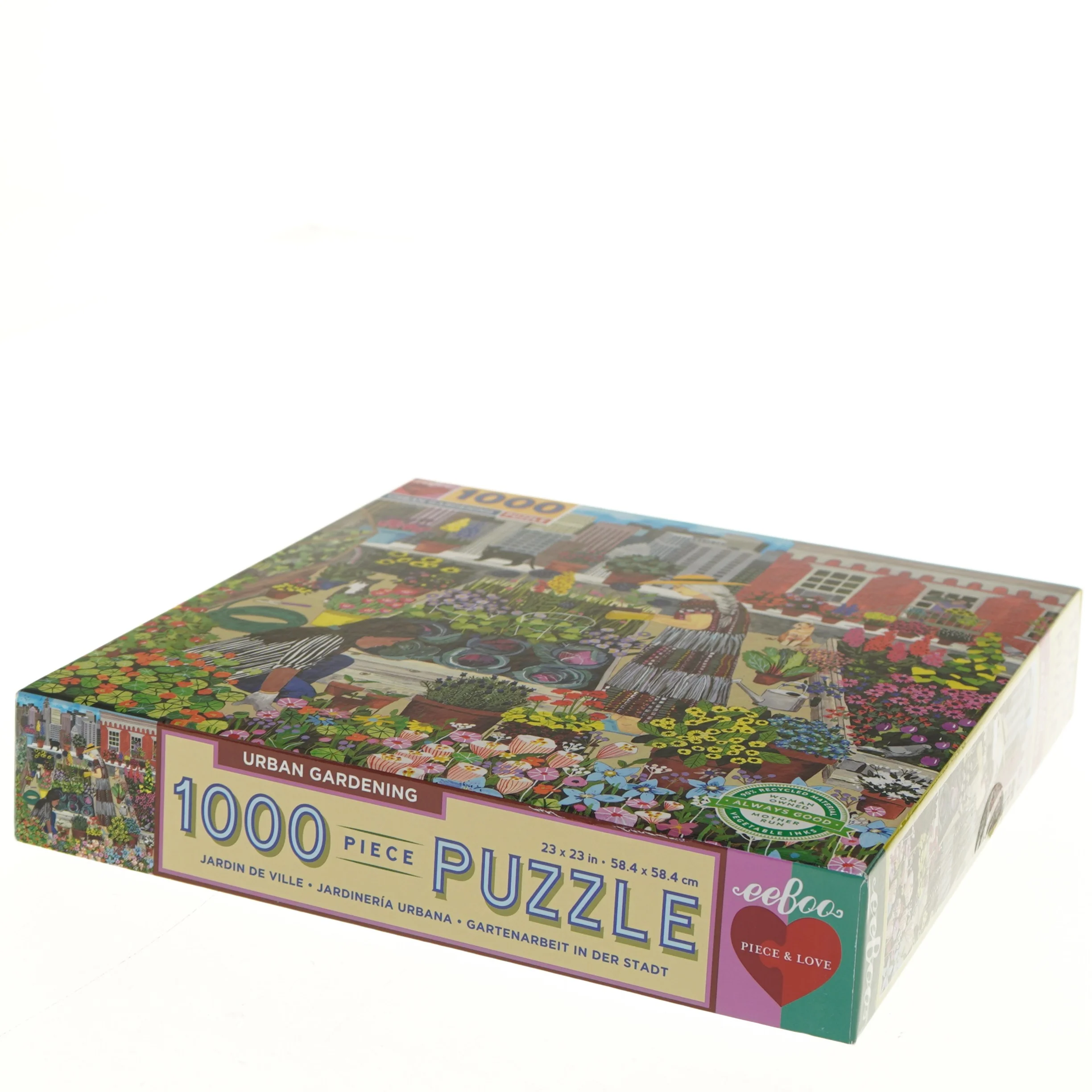 Urban Gardening puslespil - 1000 brikker (str. 28x28 cm)