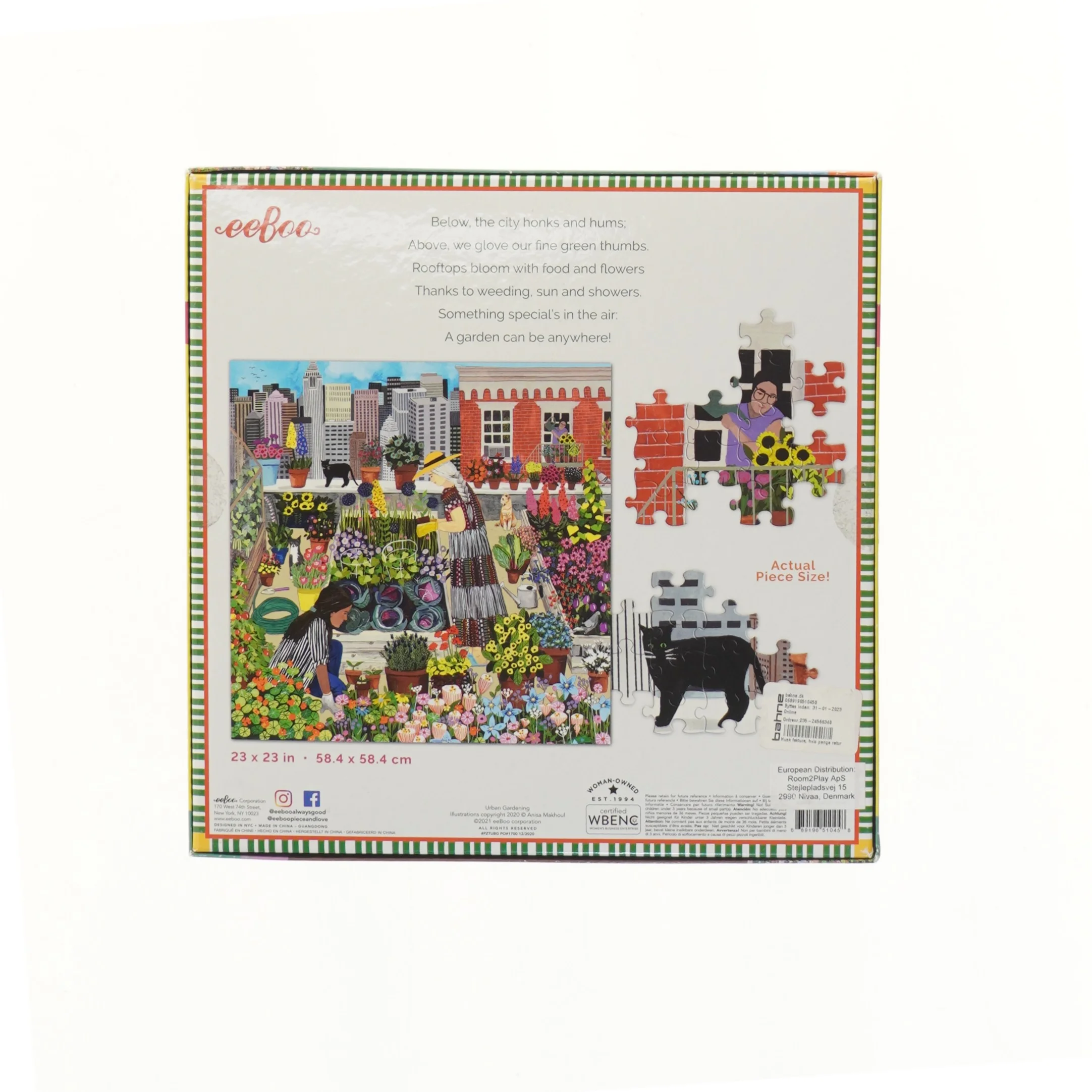 Urban Gardening puslespil - 1000 brikker (str. 28x28 cm)