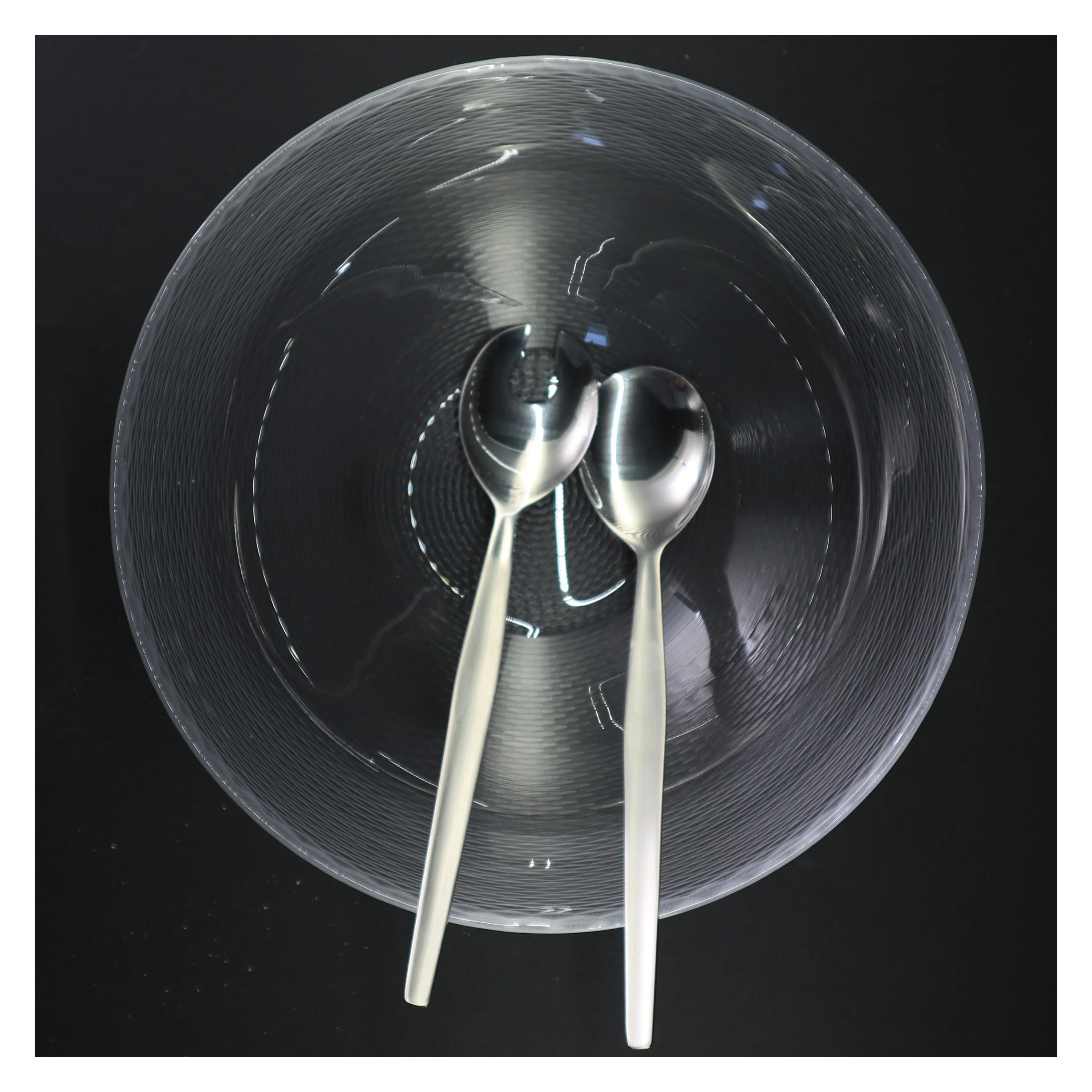 Holmegaard Facet stor salatskål og serveringssæt (str. 28 x 13 cm og 26 cm) fra Holmegaard Facet