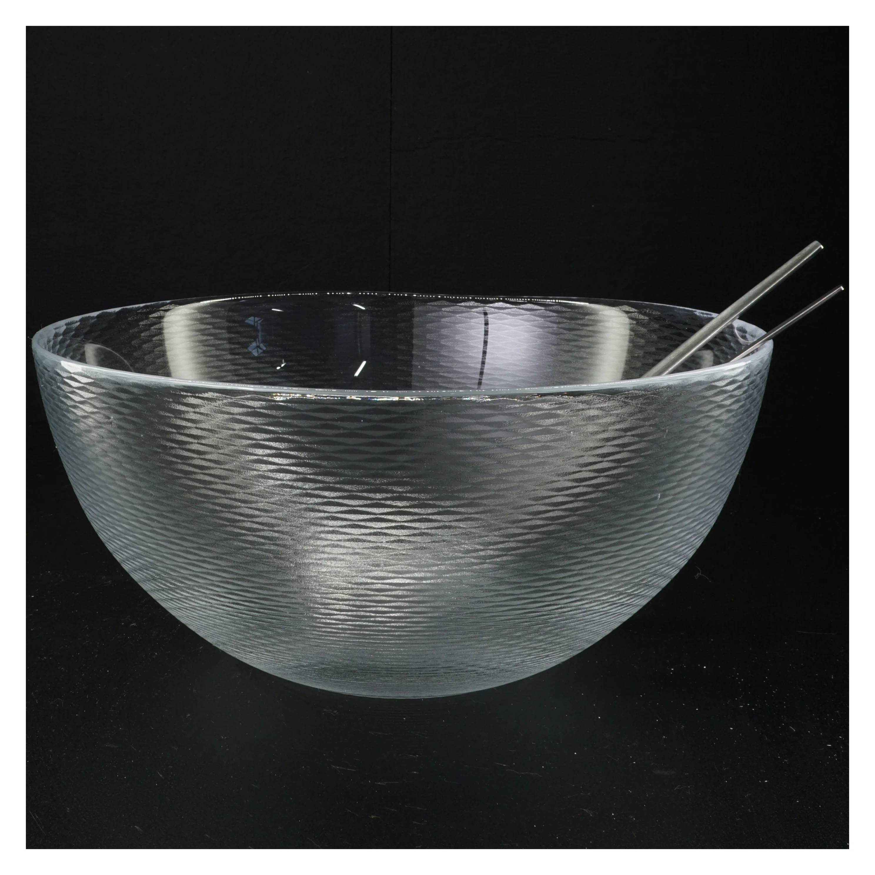 Holmegaard Facet stor salatsk&aring;l og serveringss&aelig;t (str. 28 x 13 cm og 26 cm) fra Holmegaard Facet