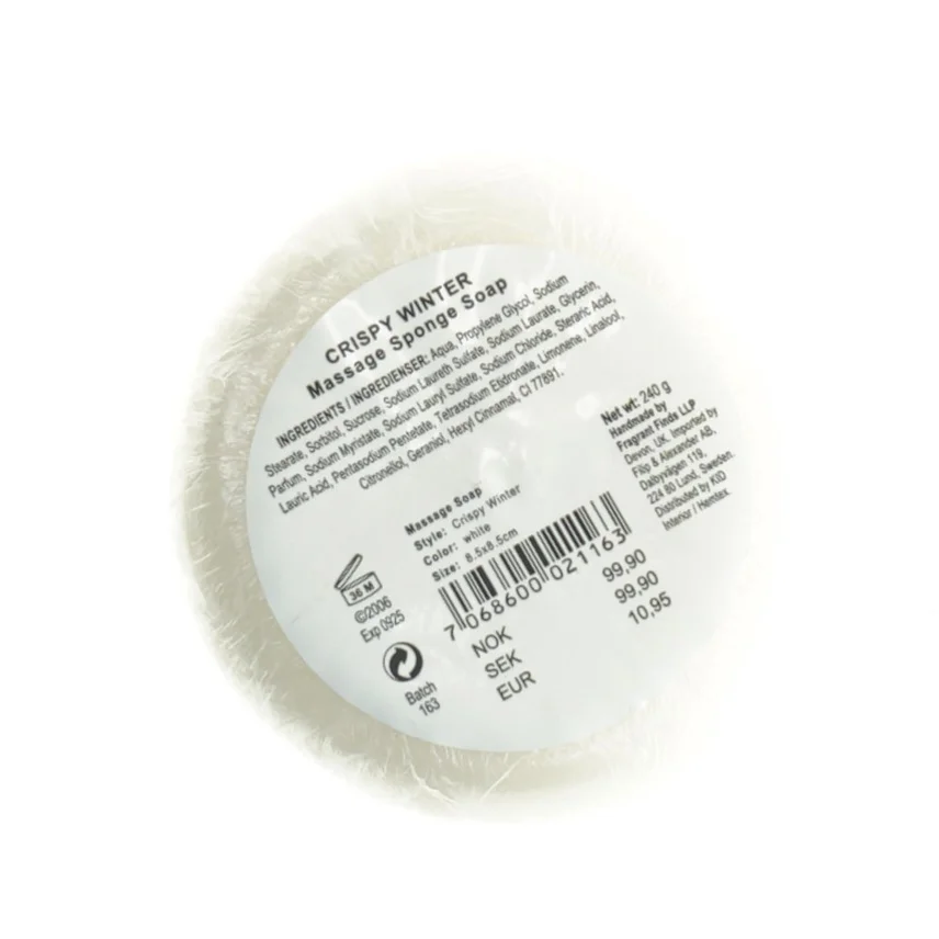 Massagesvamp med sæbe (str. Diameter, 8,5 cm)