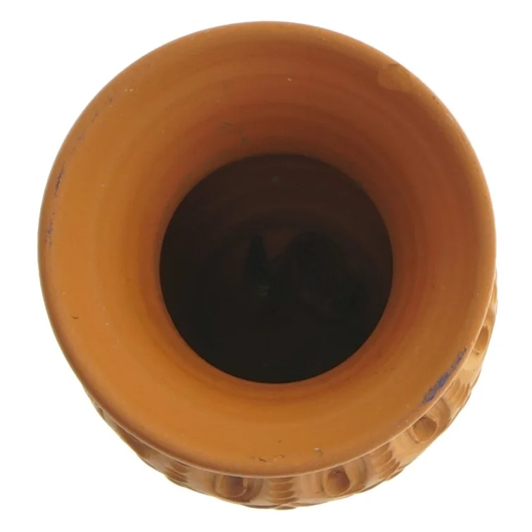 Dekorativ ler vase (str. 13,5 x 8,5 cm)