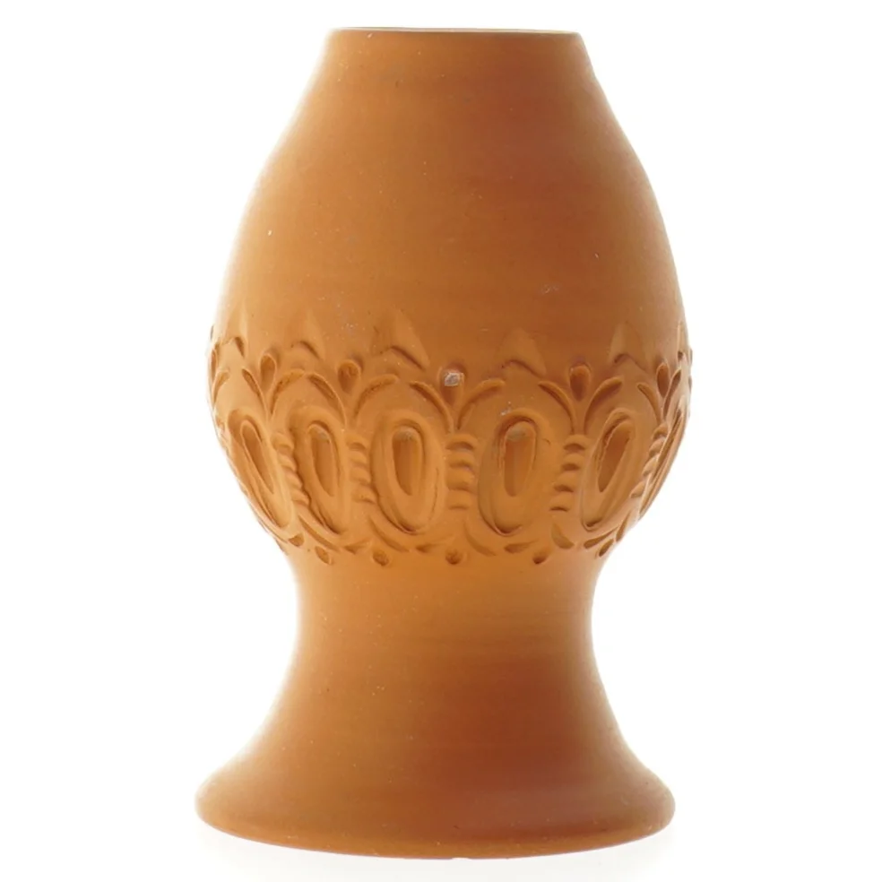 Dekorativ ler vase (str. 13,5 x 8,5 cm)