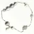 Perlearmbånd med vedhæng (str. Ø 5 cm)