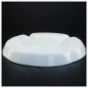Hvid porcelæn asiet (str. Diameter 32 cm h tre cm)