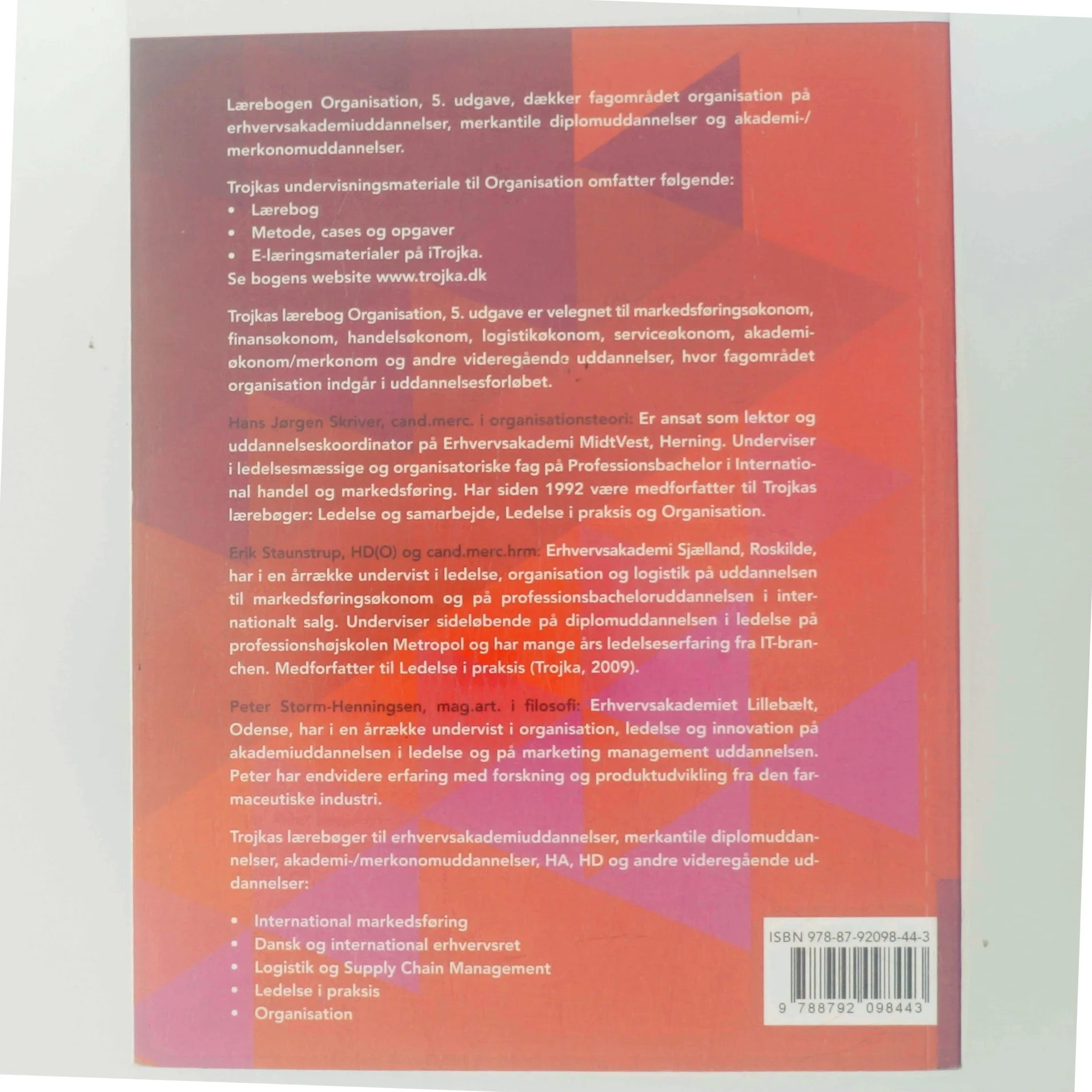 Organisation af Hans Jørgen Skriver (Bog)