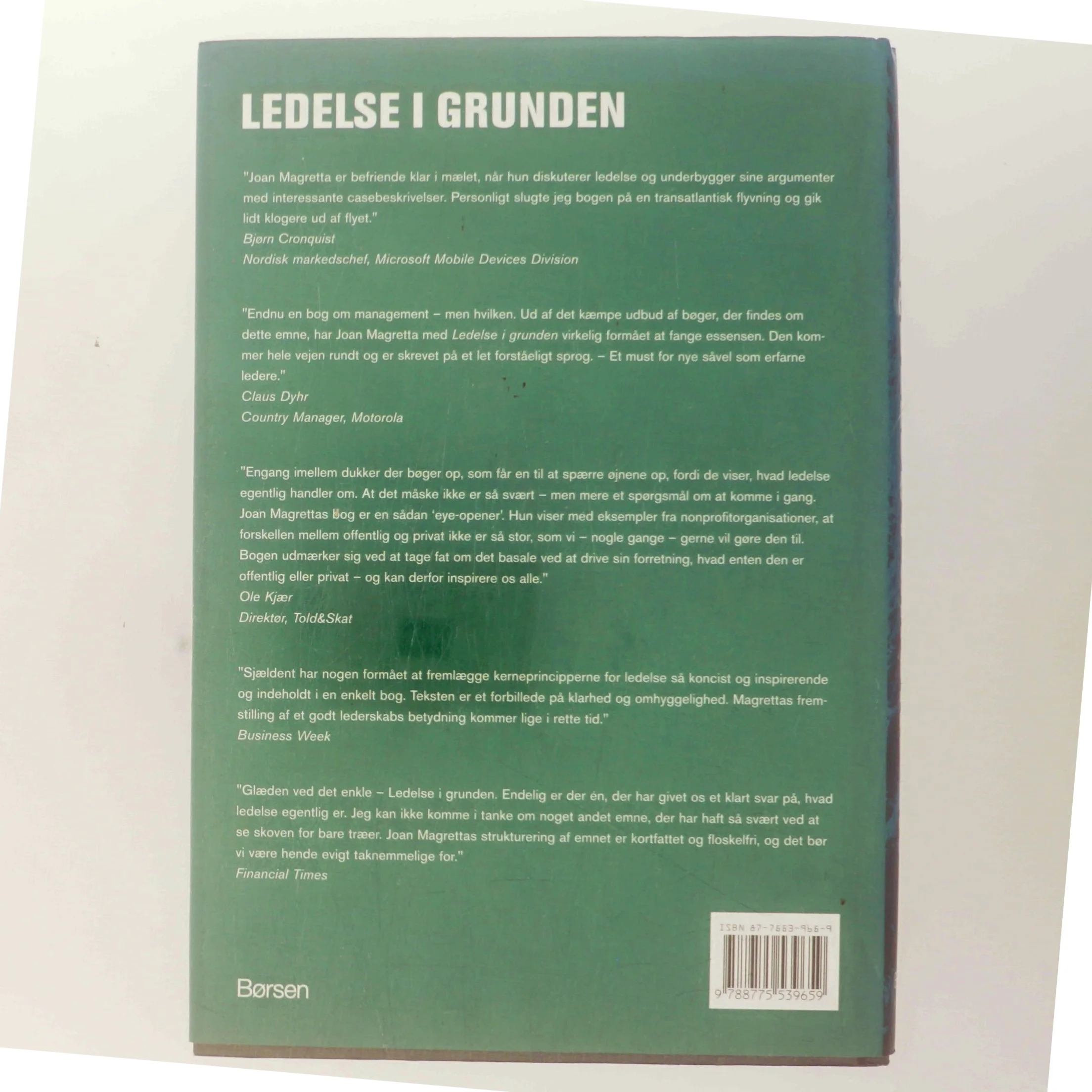 Ledelse i grunden : en guide til ledelsens rødder (Bog)